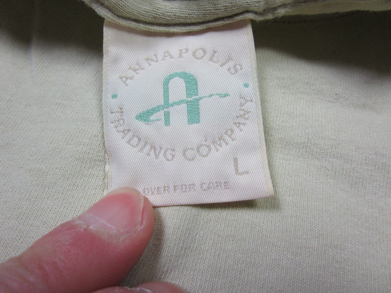 Vintage Fishing Pocket T Shirt (L) Men’s Annapolis Trading Co. USA Made Outdoors