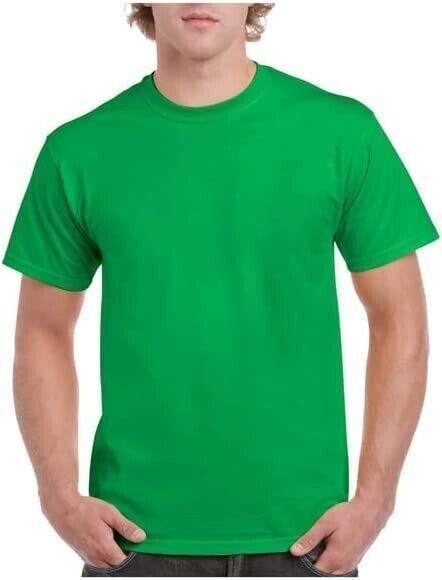 Gildan Mens Plain T Shirts Solid Cotton Short Sleeve Blank Tee Top Shirts S-3XL