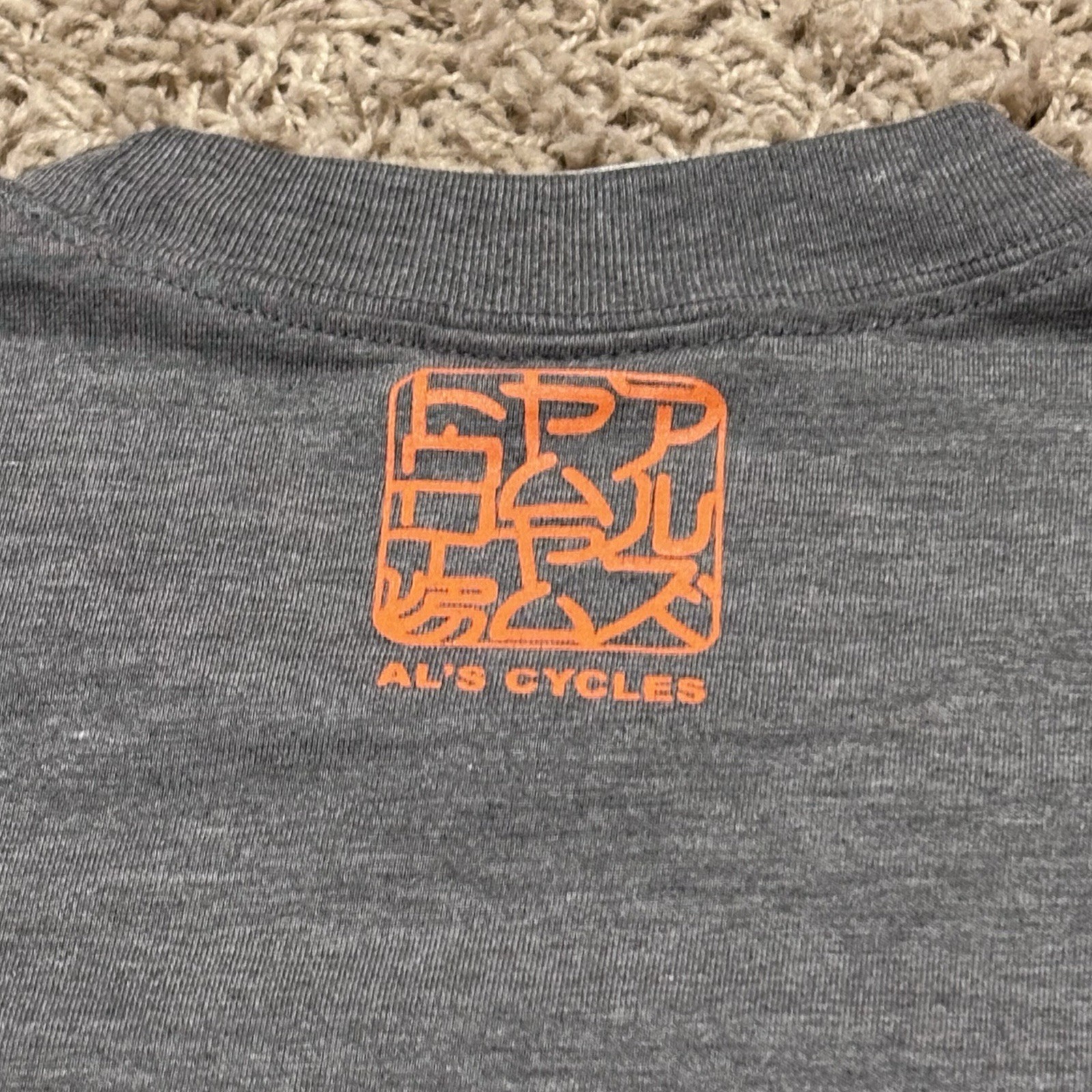 Vintage Al’s Cycles Harley, Davidson, T-Shirt Okinawa Japan Short Sleeve Gray