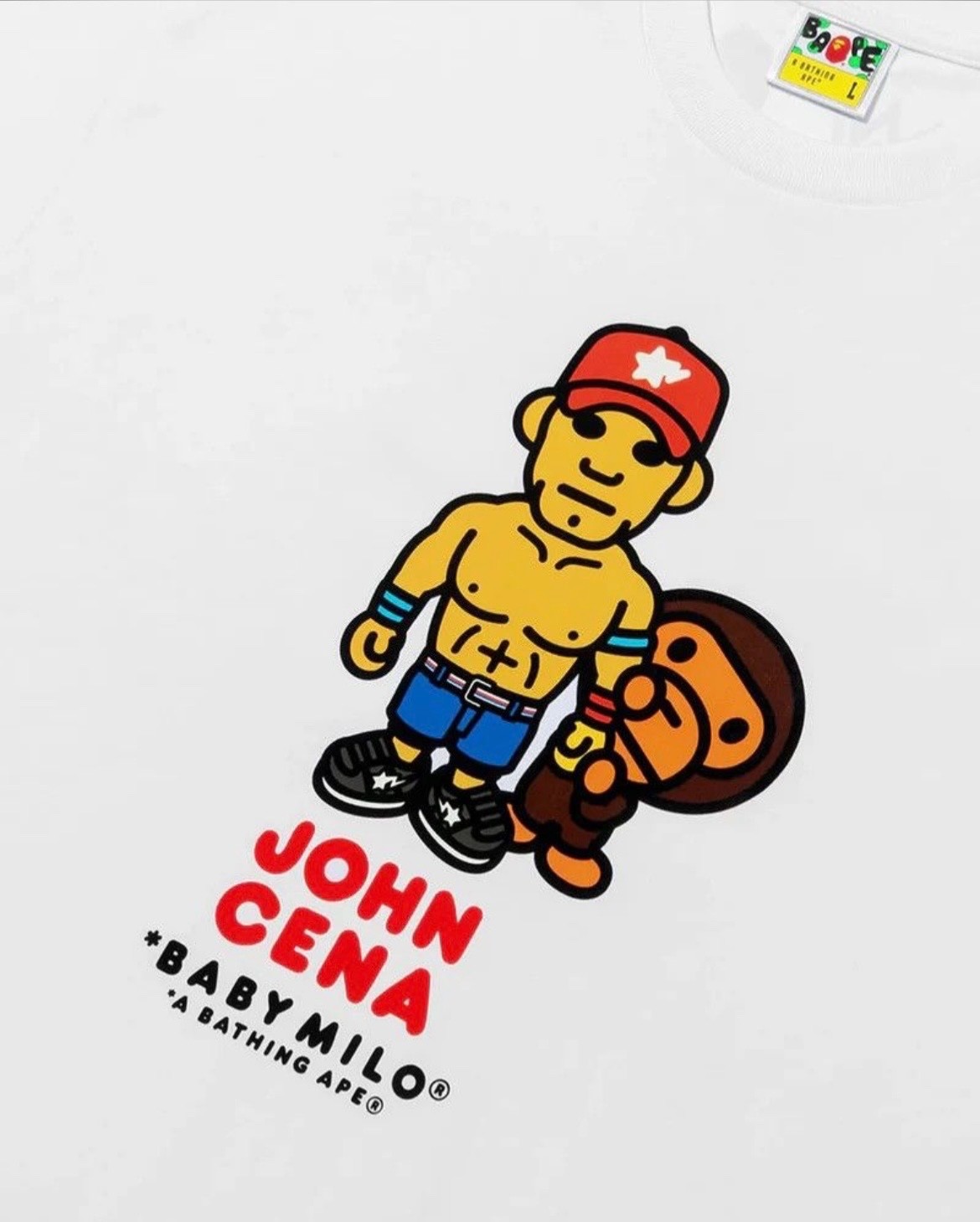 BAPE X WWE JOHN CENA BABY MILO RELAXED FIT TEE