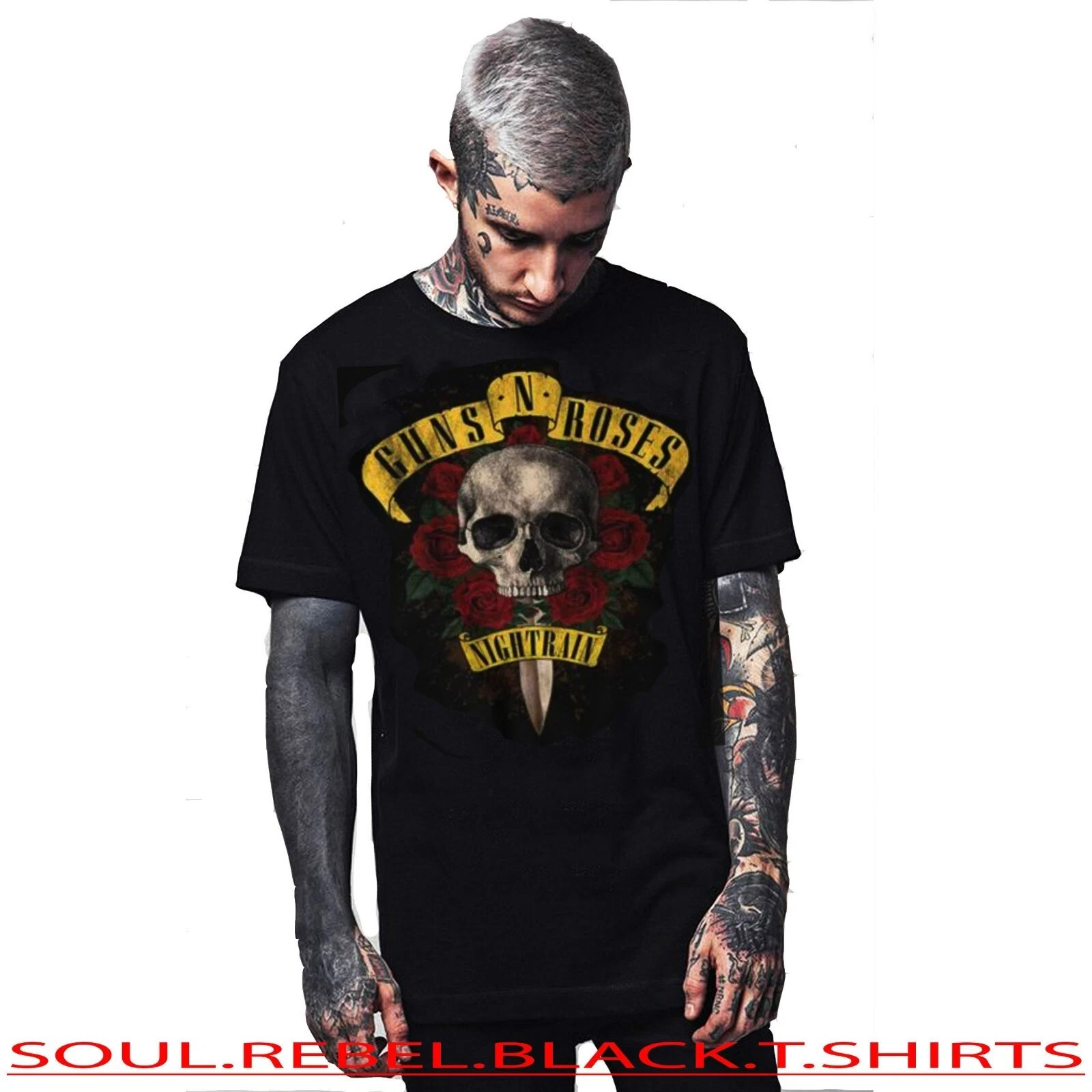 GUNS AND ROSES AXEL ROSE HARD ROCK PUNK ROCK T SHIRTS