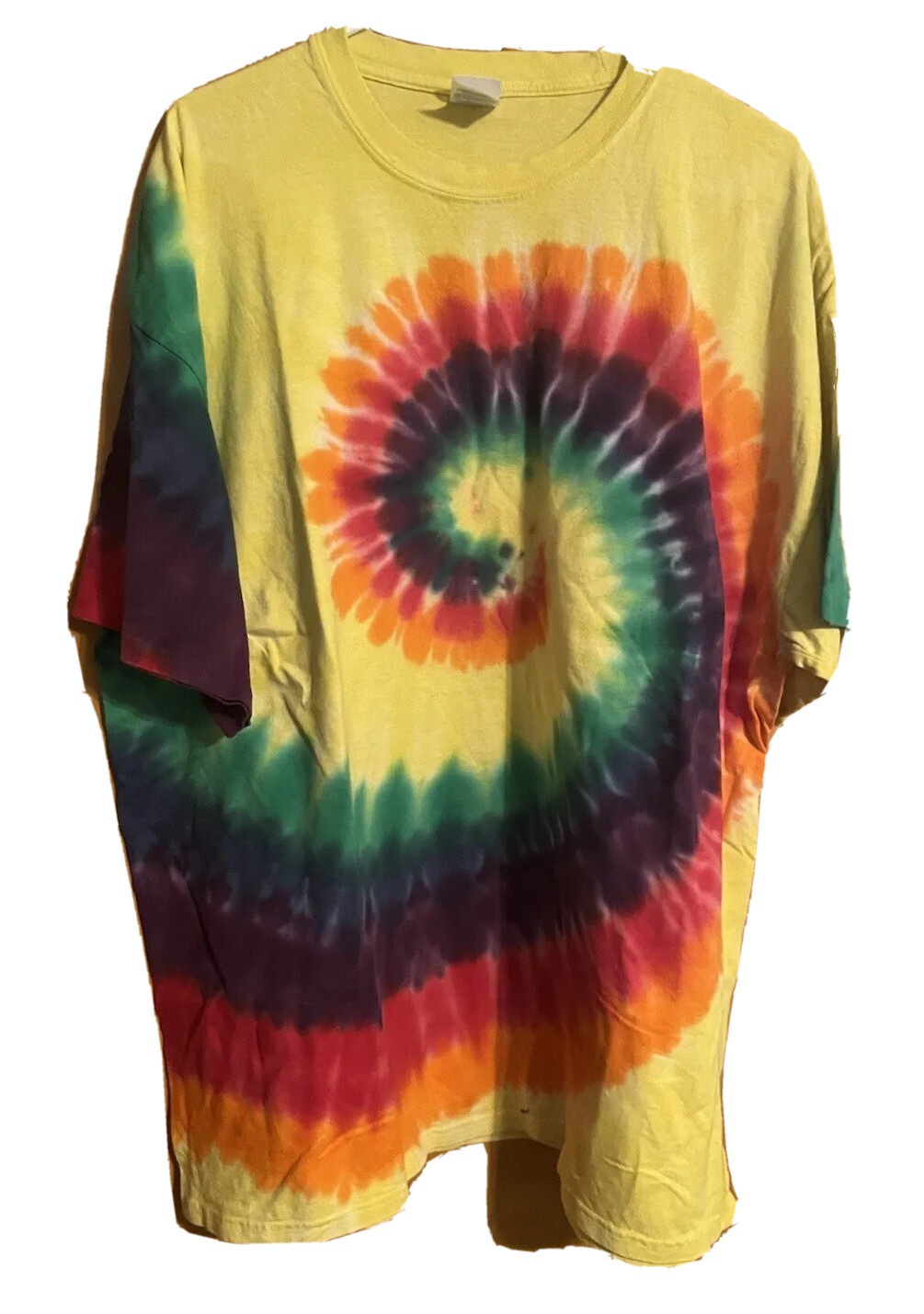 Unisex Multi-Colored Tie Dye Print T-Shirt by Port & Company – Size 2XL