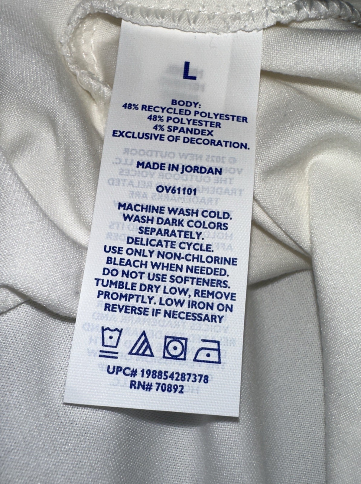 Outdoor Voices Men’s Classic Fit Soft NWOT CloudKnit T-Shirt White Sz L