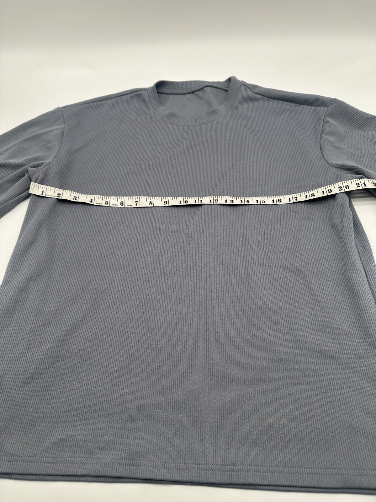 Dazy T-Shirt Men Medium Gray Solid High Neck..#17575