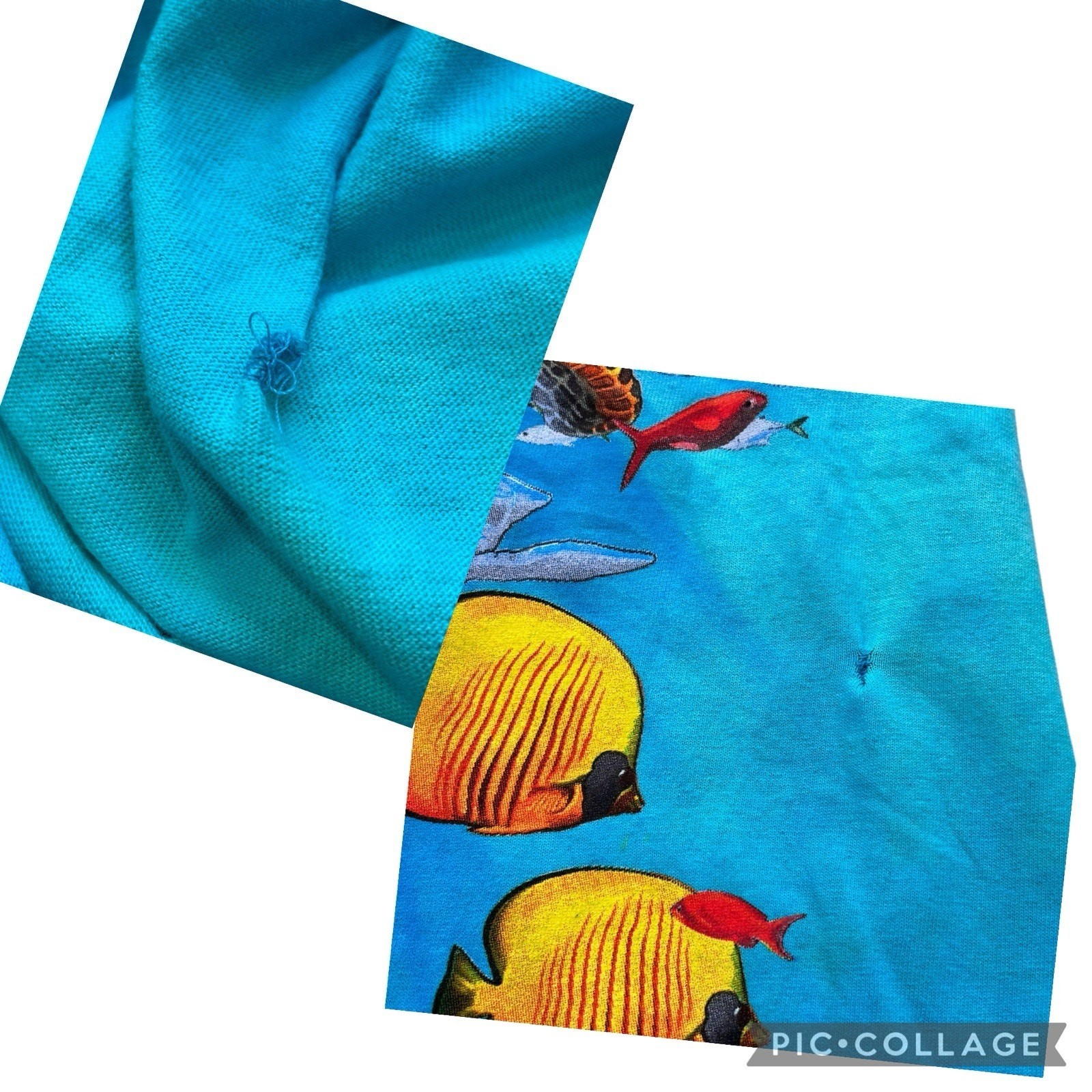 Liquid Blue Sea Turtles Aquatic Nature Blue Cotton Graphic Tee Men’s Size Large