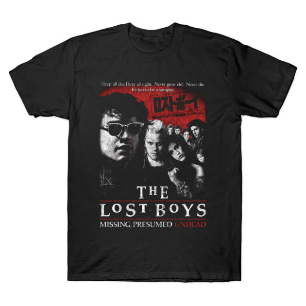 The Lost Boys Distressed T-Shirt Vampire Horror Movie Retro Tee S-5XL