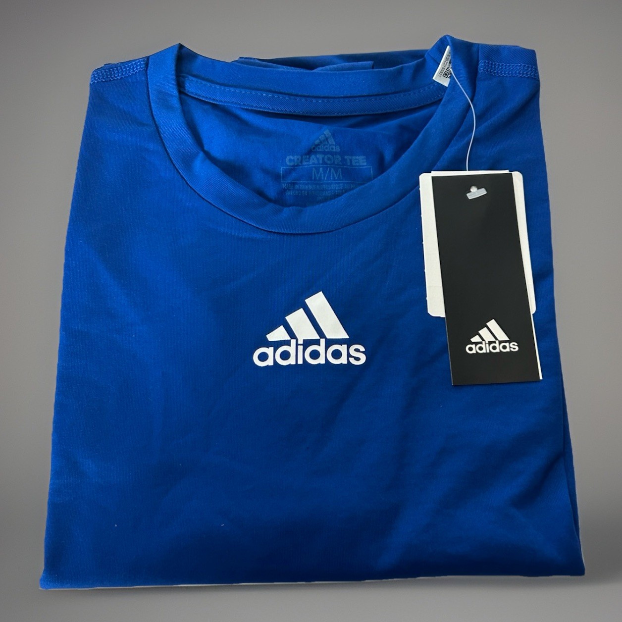 Adidas Men’s Size Medium Creator Tee Short Sleeve Blue T-Shirt EK0088 NWTGS