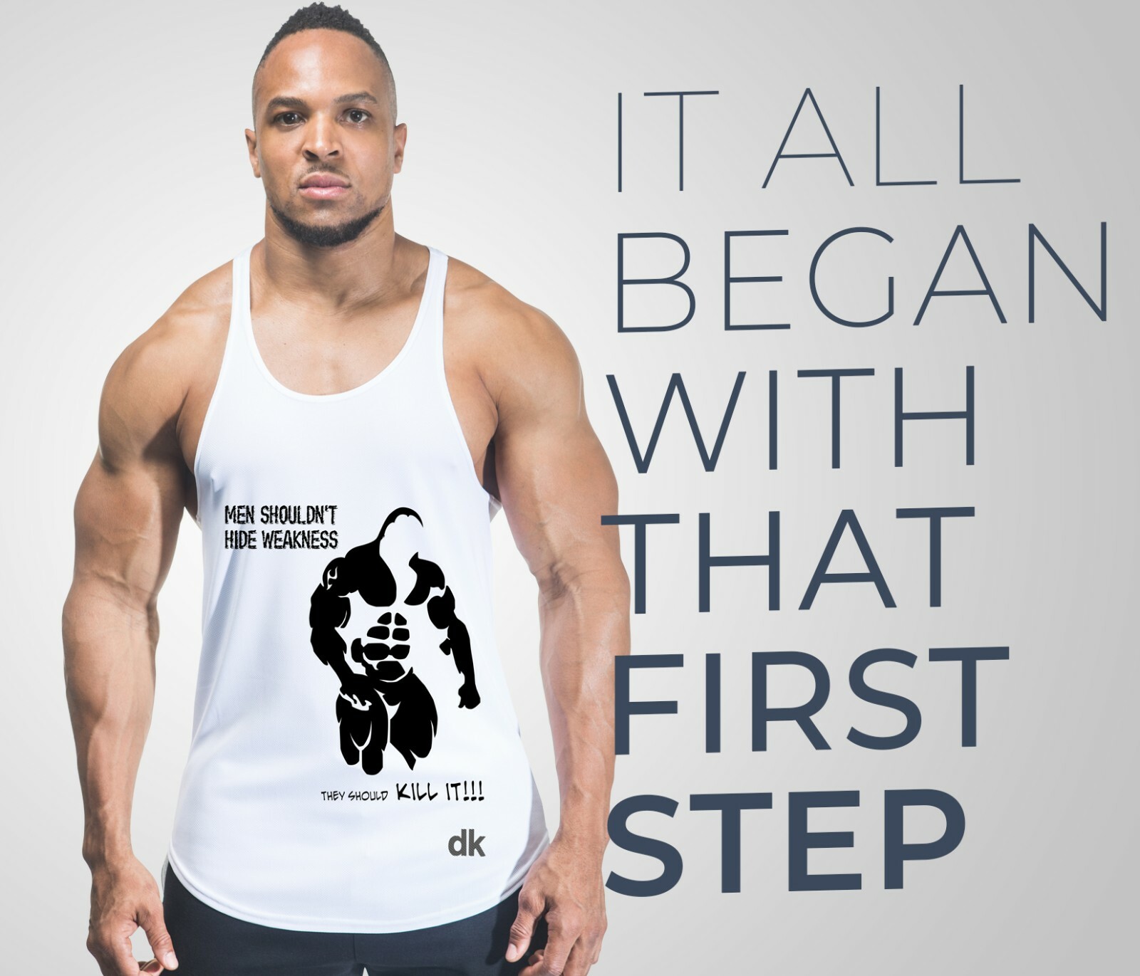 Lot Men Mma Bodybuilding Gym Stringer Vest Y Back Racer Back Motivation Tank Top