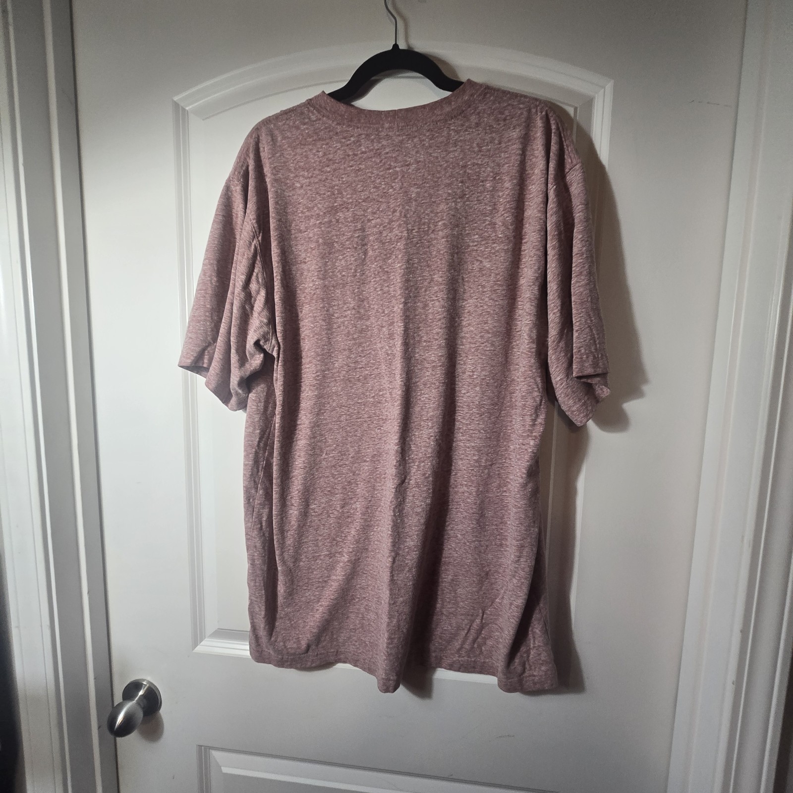 Carhartt Mens Original Fit Pocket T-Shirt Coral Heather Pink Size Large Tall