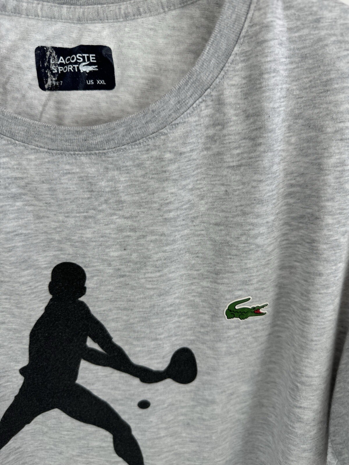 Lacoste Novak Djokovic Big Logo Tee Size XXL