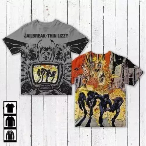 Jailbreak Thin Lizzy T-Shirt, Music Lovers 3D T Shirt All Size S to 5XL OM2203