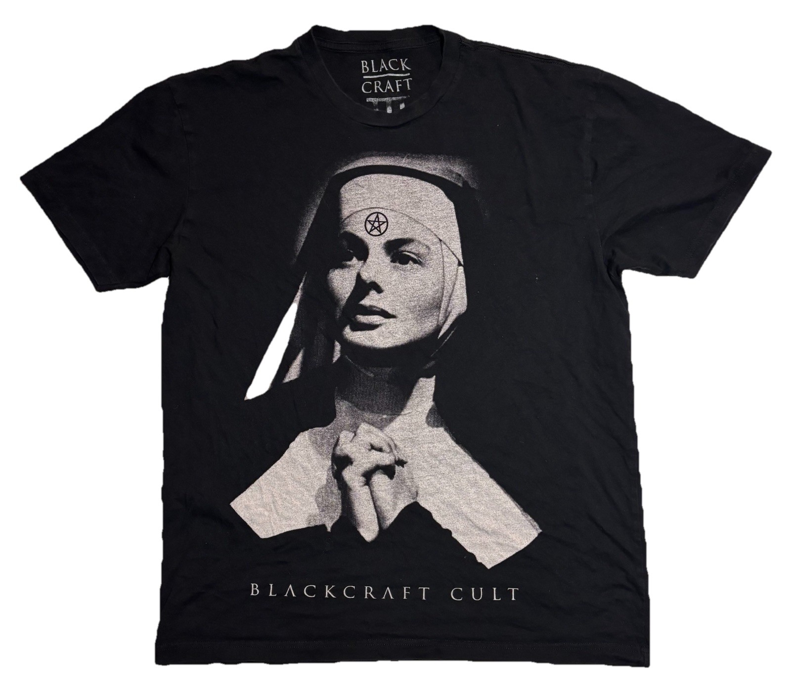 Black Craft Cult Unholy Lesbian Satanic Nun Emo Affliction Church Adult Sz III L