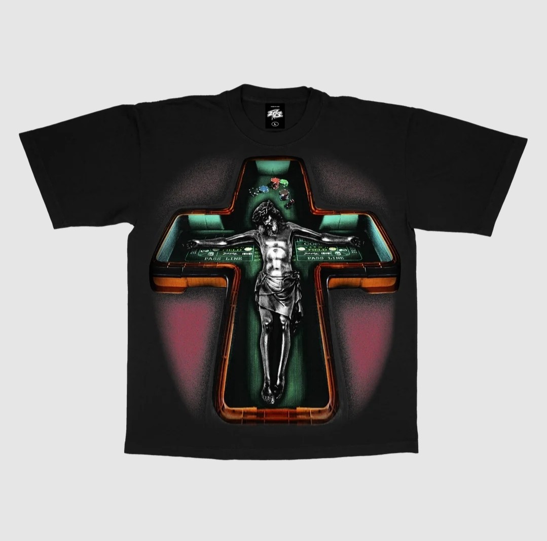 Evil Vice Jesus Piece Holy Craps Tee Black | Size SMALL | Designer Street Style