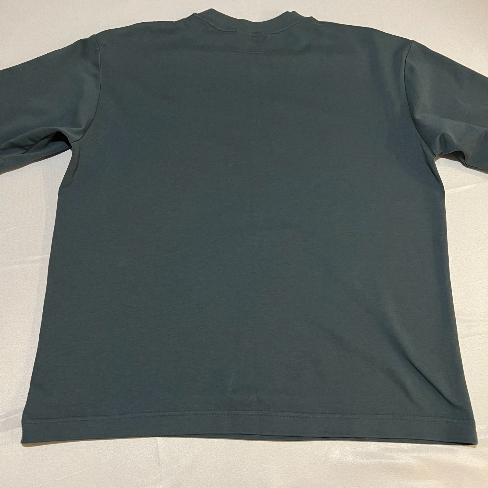 Uniqlo U AIRism Oversized Half Sleeve T-Shirt Men’s M Dark Green Cotton Blend