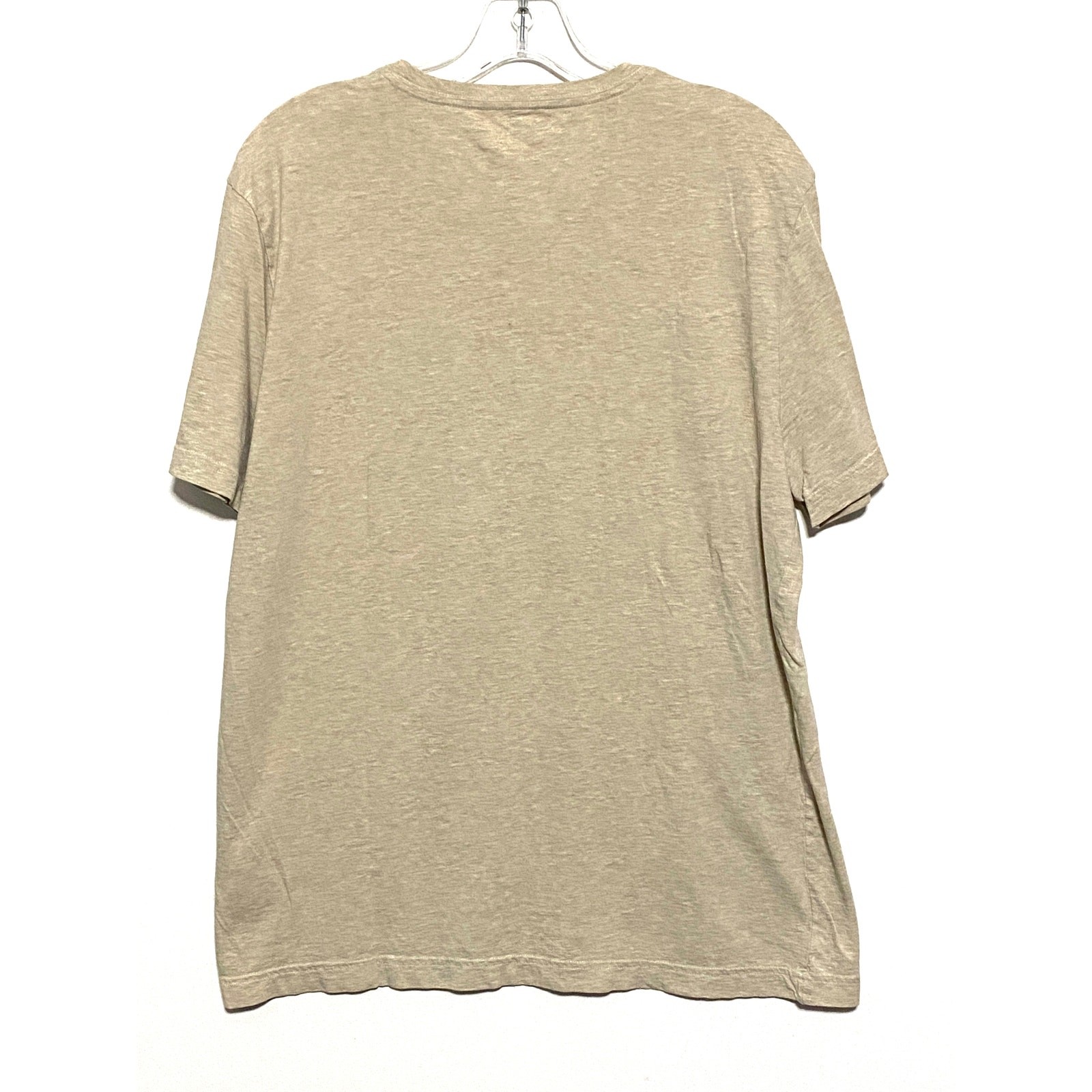 Banana Republic Soft Wash Solid Crew Neck Shirt Men L Classic Neutral Casual Y2K