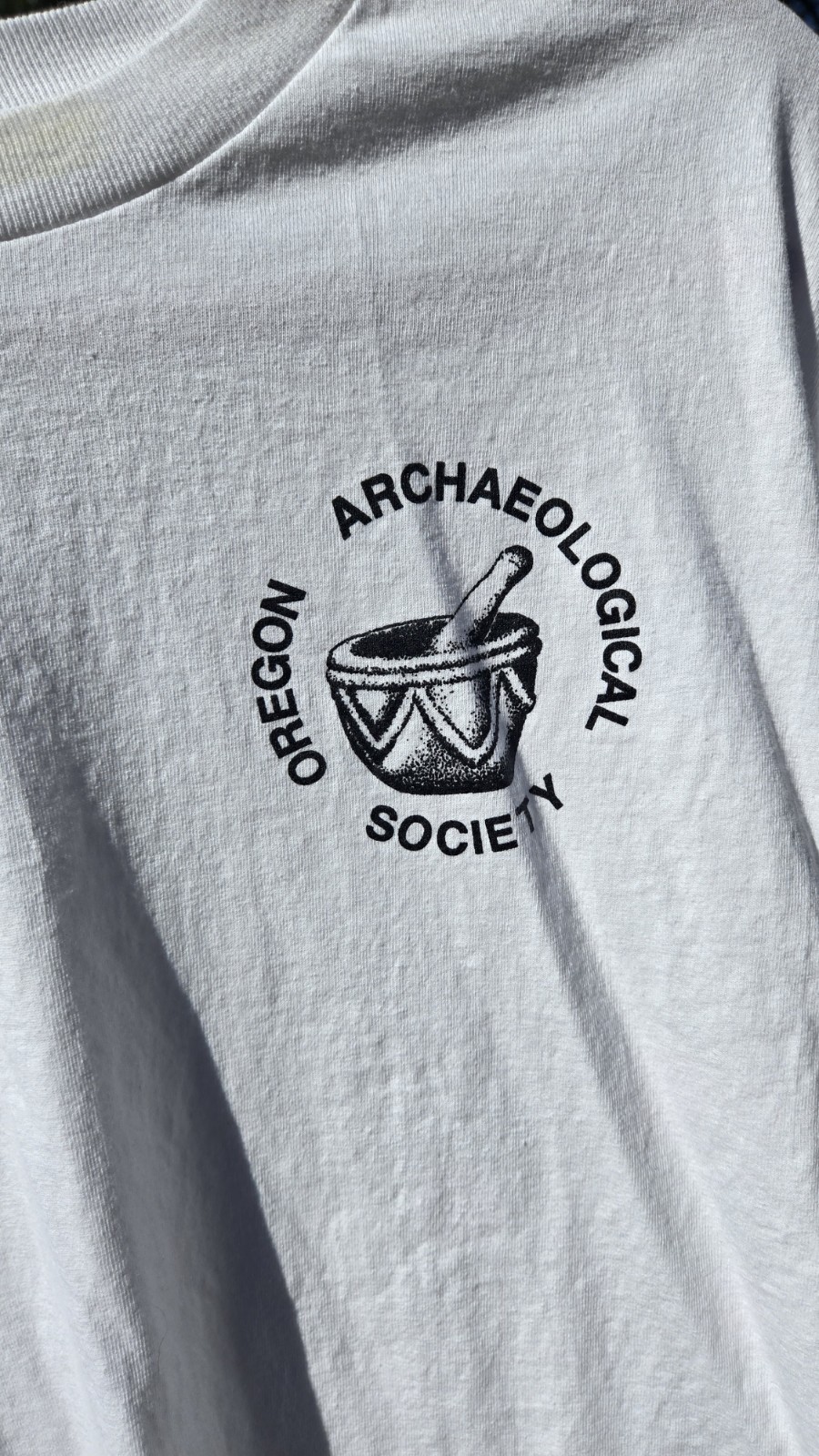 Vintage Oregon Archaeological Society White Longsleeve T Shirt Adult XL