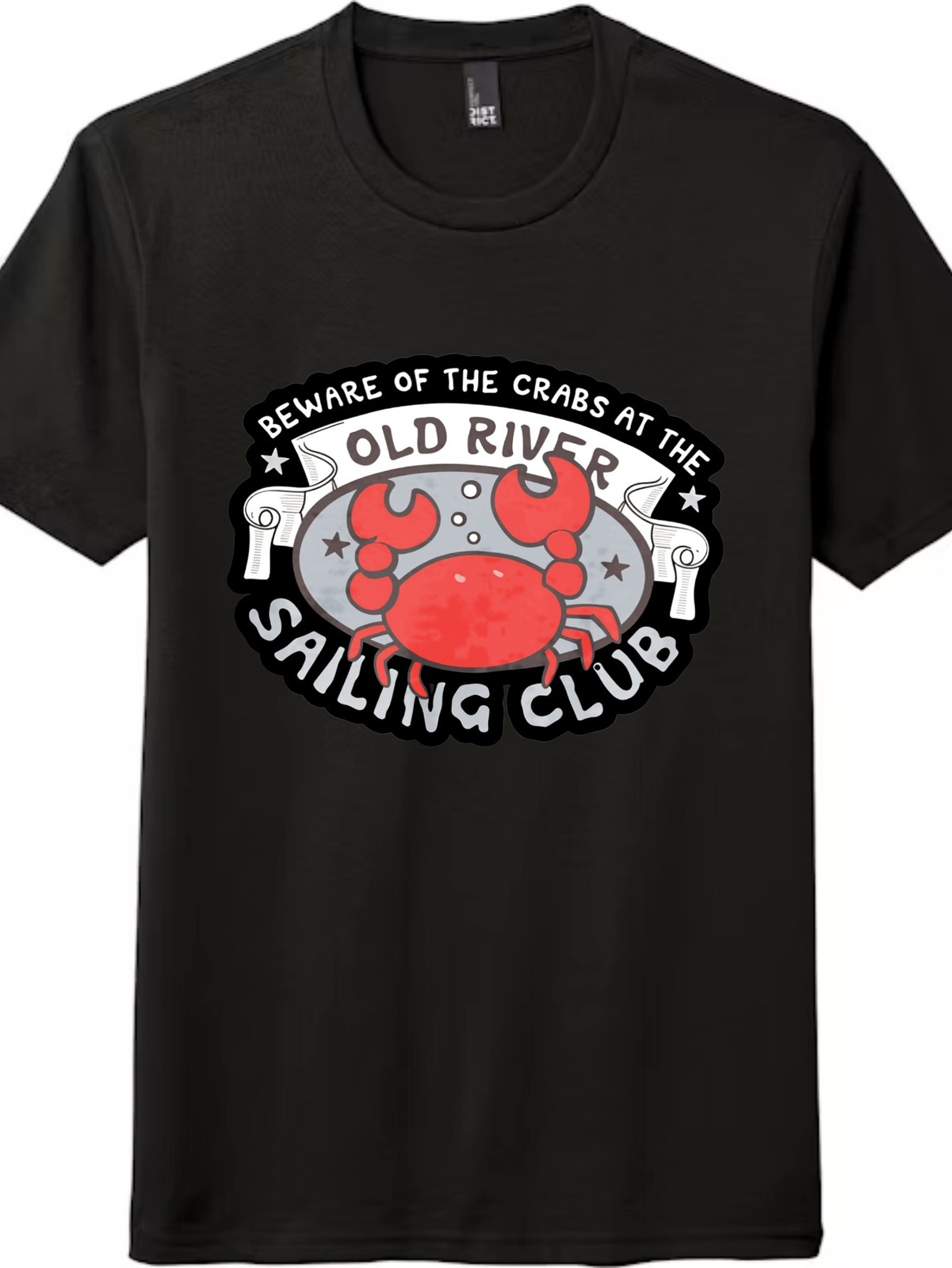 Funny Crab Sailing Graphic T-Shirt Unisex Outdoor Classic Casual Cotton Tee