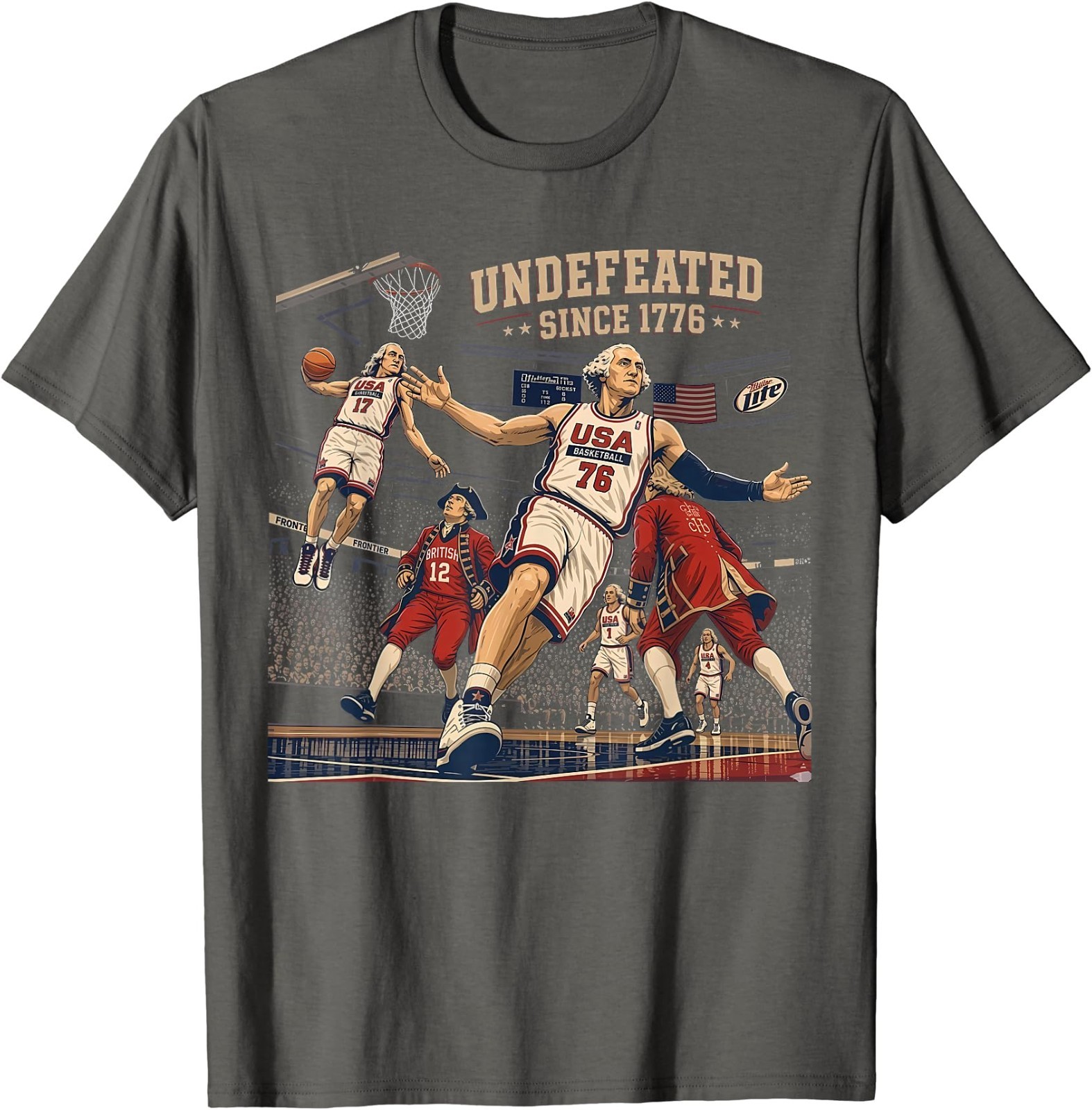 Undefeated Since 1776 America 4th of July Independence Day T-Shirt