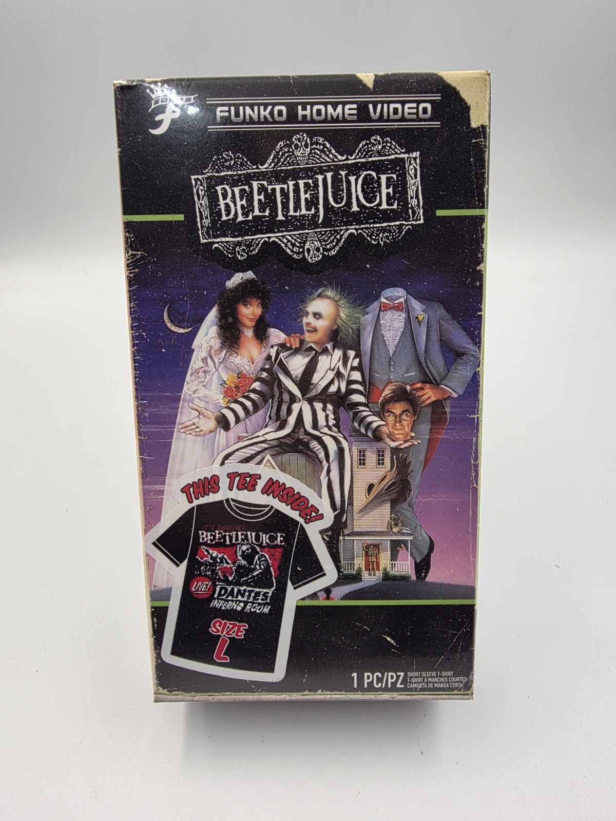 Funko Home Theater Beetlejuice Mens T-Shirt (Size: Large) | BRAND NEW