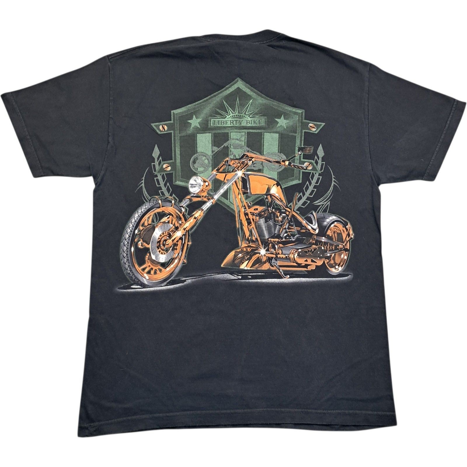 American Chopper T Shirt L Men’s Black Cotton Vintage Biker Retro Graphic Summer