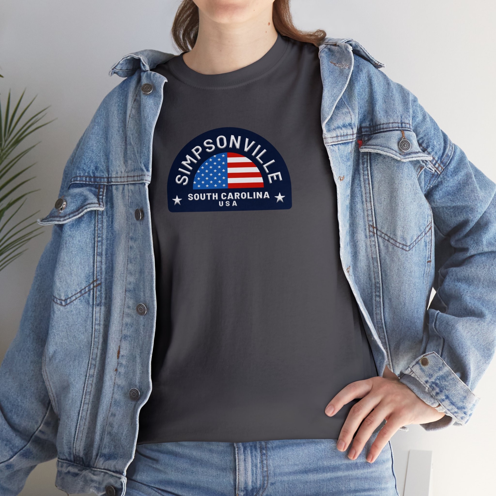 Simpsonville, South Carolina, Unisex Heavy Cotton Tee