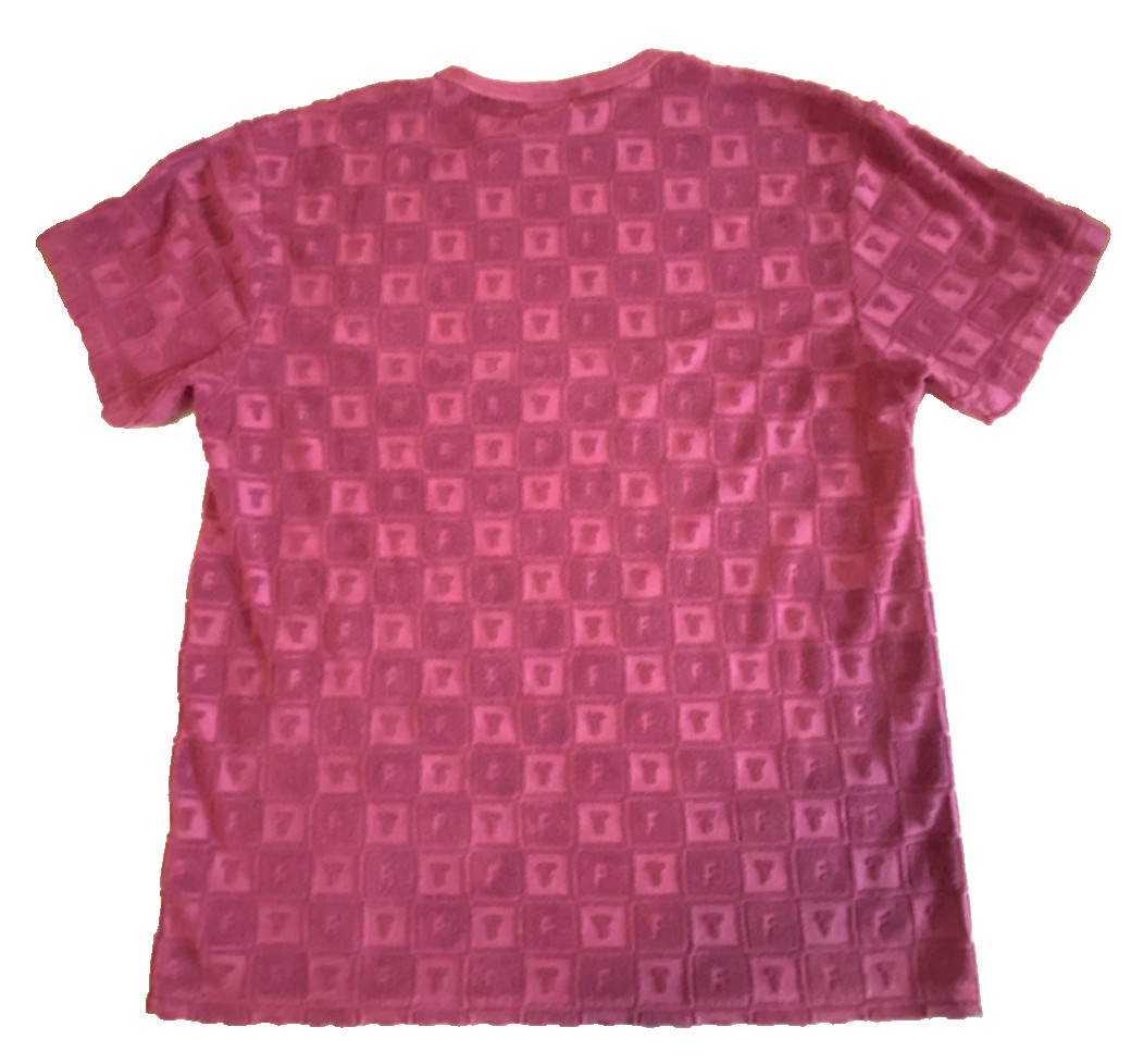 TEDDY FRESH Bear Logo Cotton Terry T-Shirt Purple Men’s Size L Streetwear