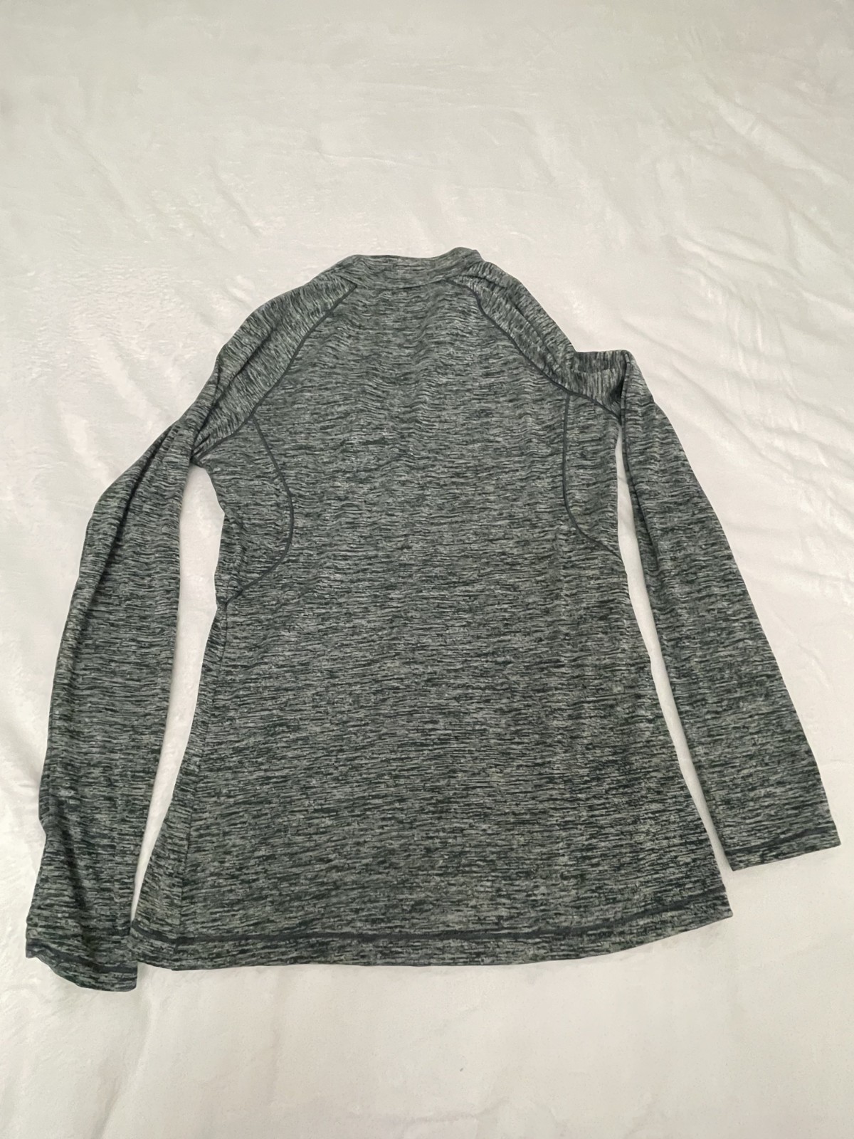 Under Armour Men Long Sleeve Semi-Fitted Heat Gear Size Medium Grey Green
