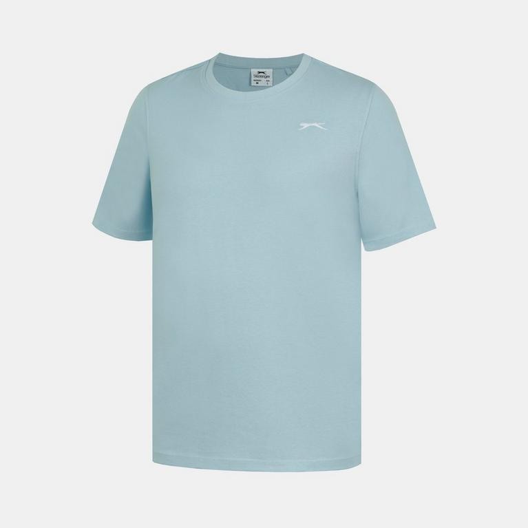 Mens Slazenger 100% Cotton Plain Crew Neck T Shirt XS S M L XL XXL 3XL 4XL BNWT