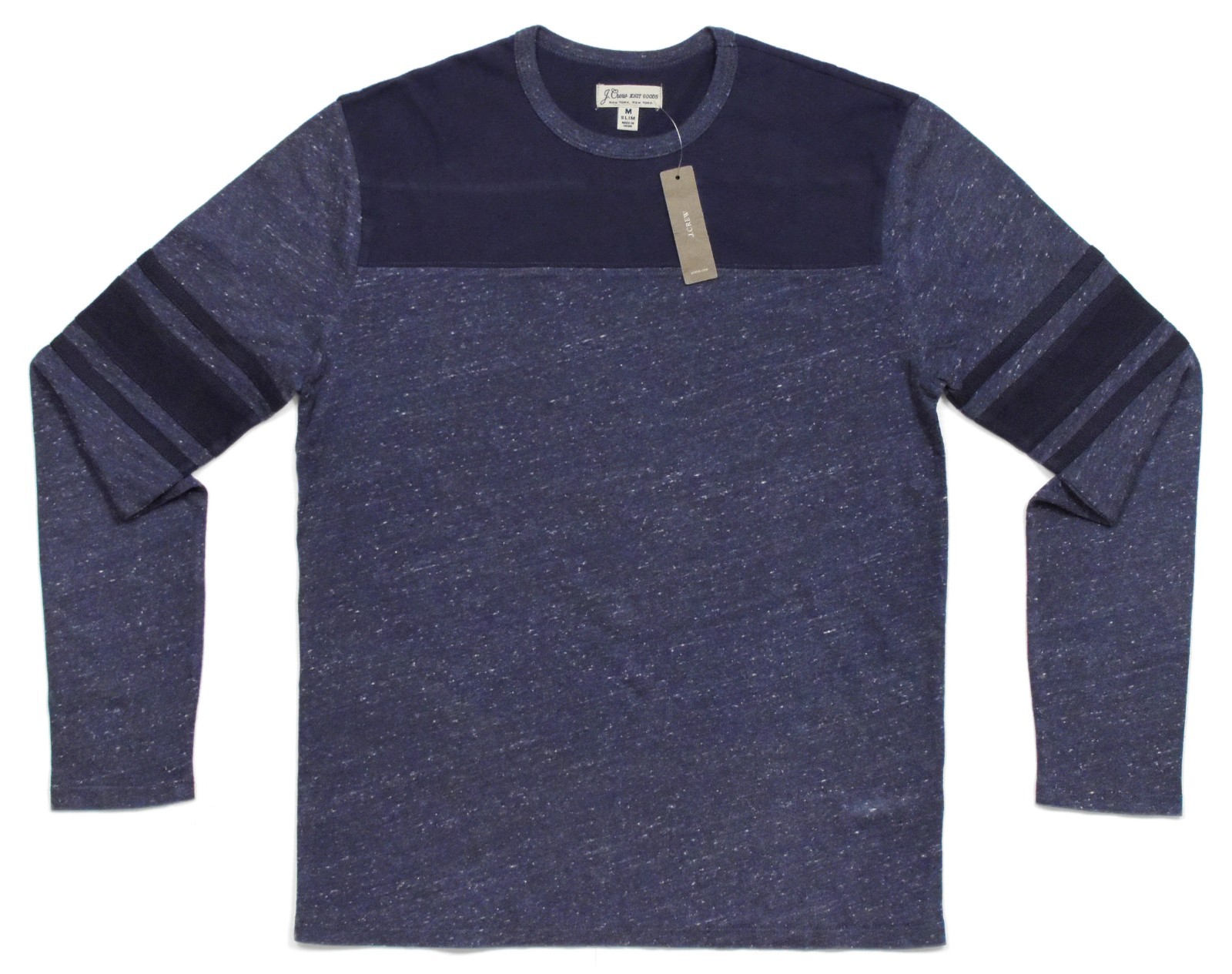 J.Crew Men’s Medium Slim Fit 100% Cotton Colorblock Shirt, Two Tone Blue NWT