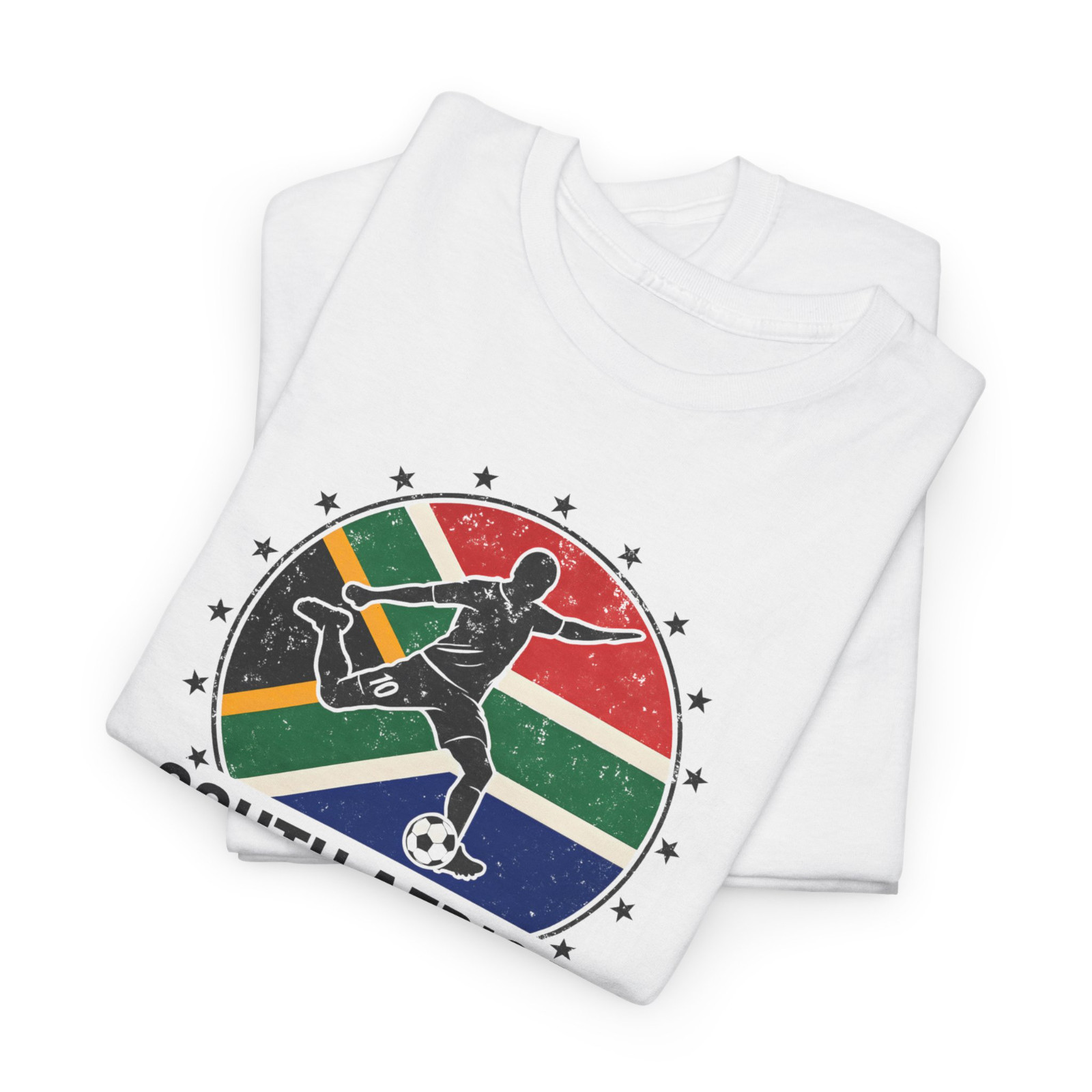 South Africa 2026 World Soccer TShirt Futbol Shirt Flag Tee Gildan Unisex