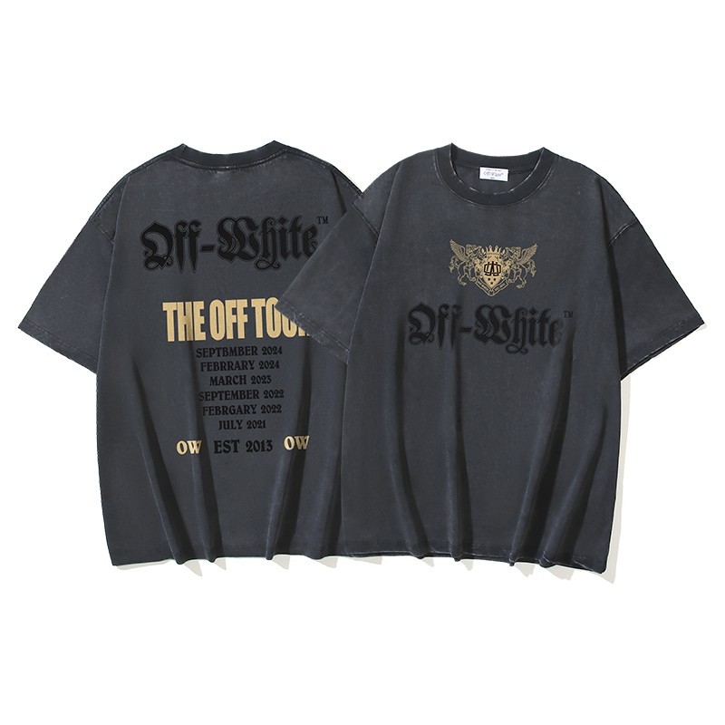 Off White T-Shirt Black S-M-L-XL