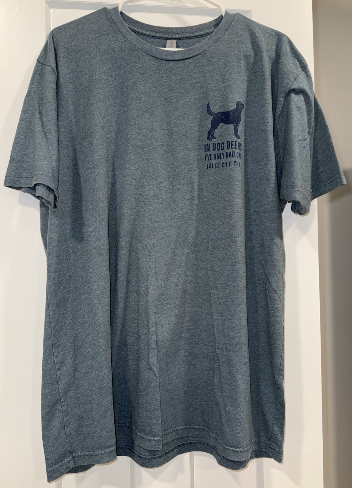 “In Dog Years I Only Had One” Tshirt-Falls City Pub, Ohiopyle, PA. Adult Size XL