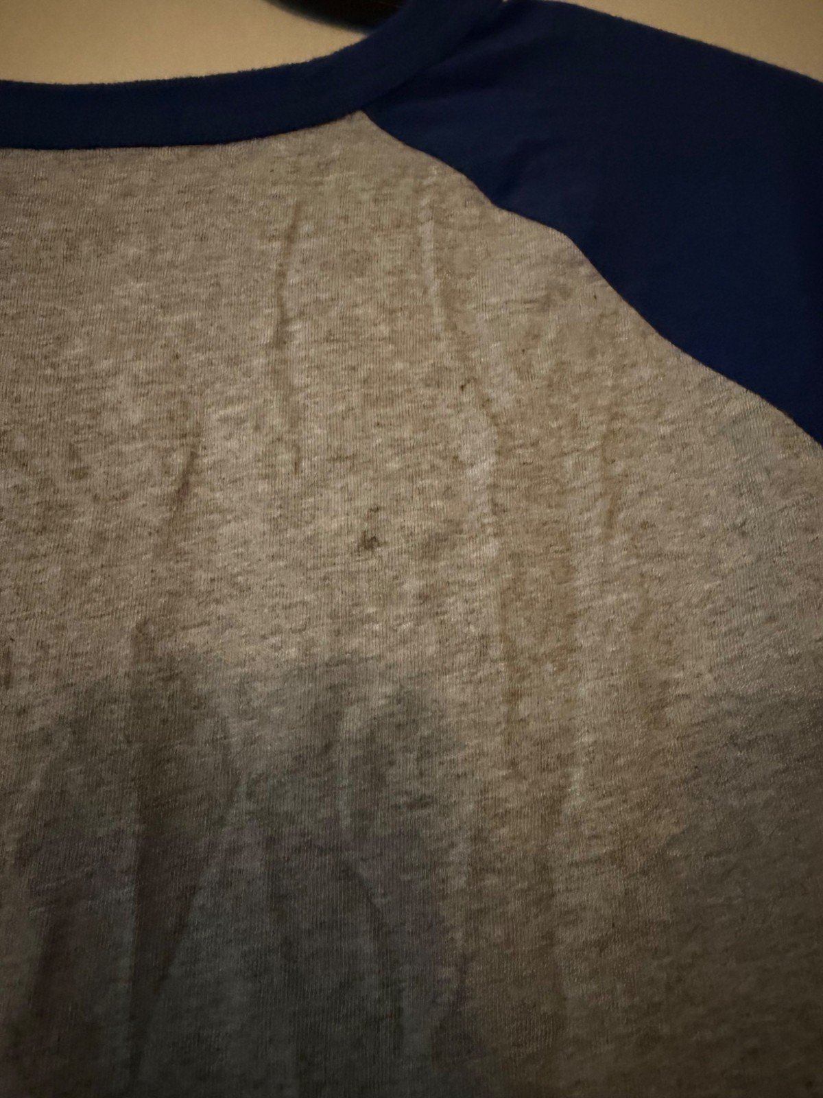 Sport-Tek Fort Wayne Metals Raglan Baseball Tee Shirt Gray Blue 2XL