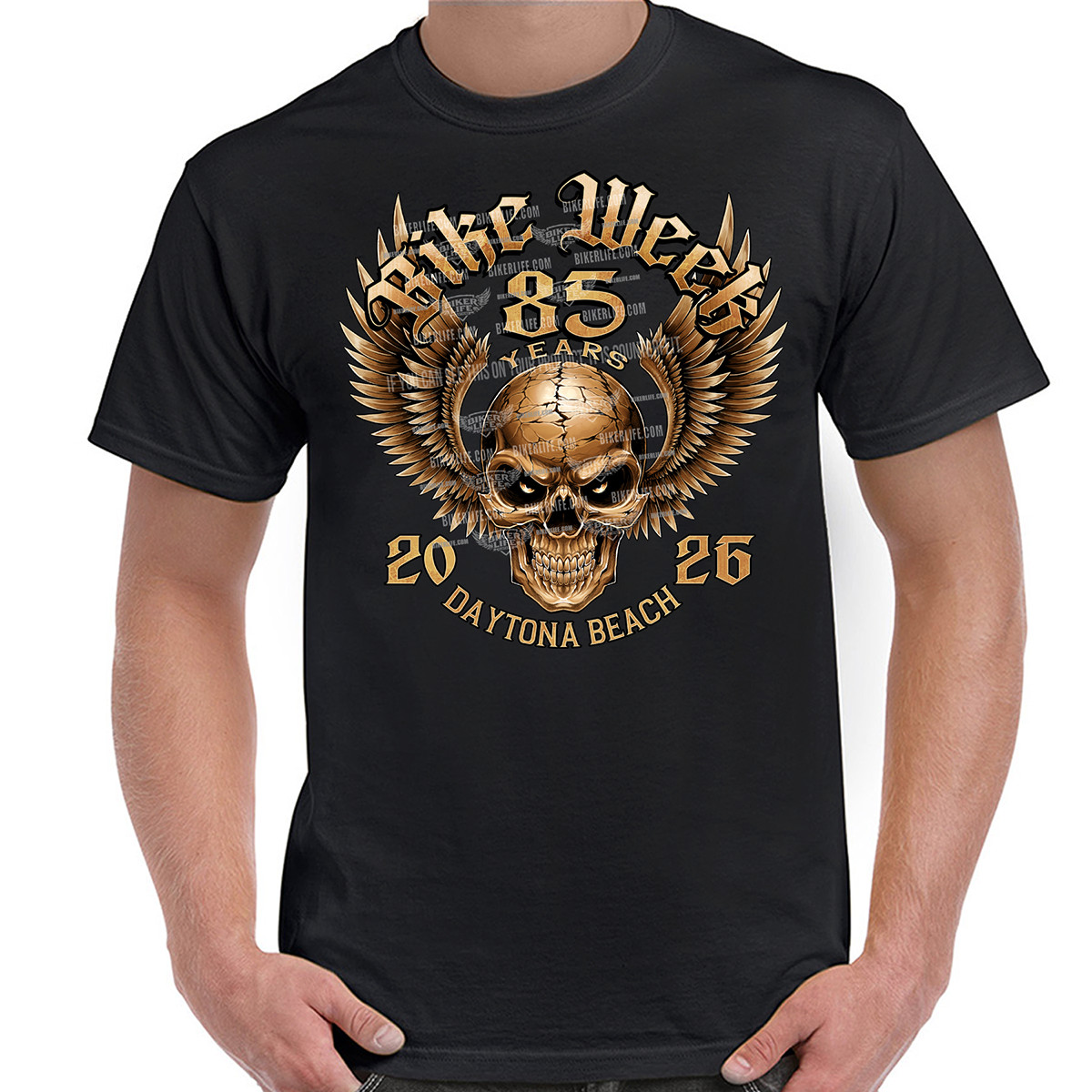 T-Shirt 2026 Bike Week Daytona Beach Steampunk Skull No Harley