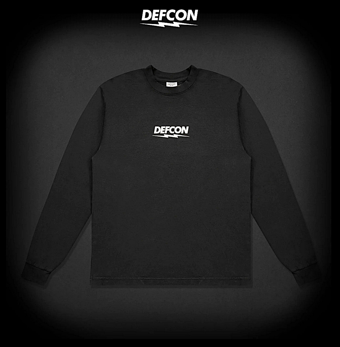 M – DEFCON GROUP HEAVYWEIGHT LONG SLEEVE T-SHIRT BLACK NEW VANS SYNDICATE