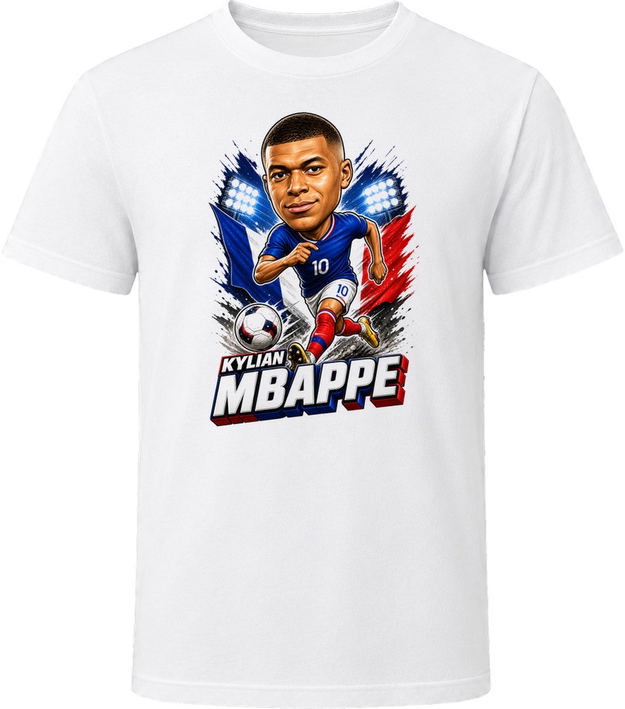 Kylian Mbappe, France Caricature Soccer 2026 T Shirt
