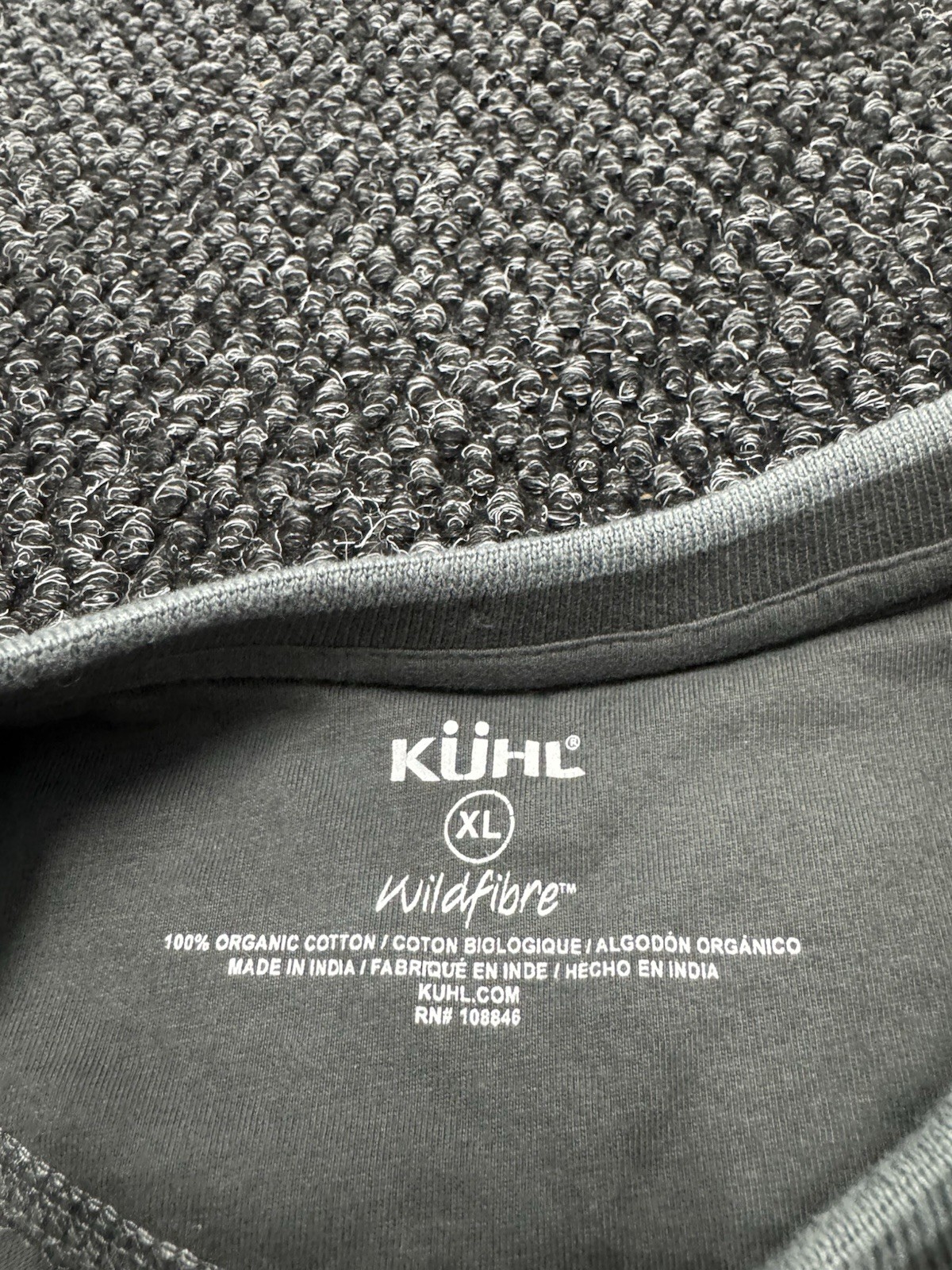 Kuhl Kommando Shirt Mens XL Gray Wildfibre Organic Cotton Hiking Outdoor