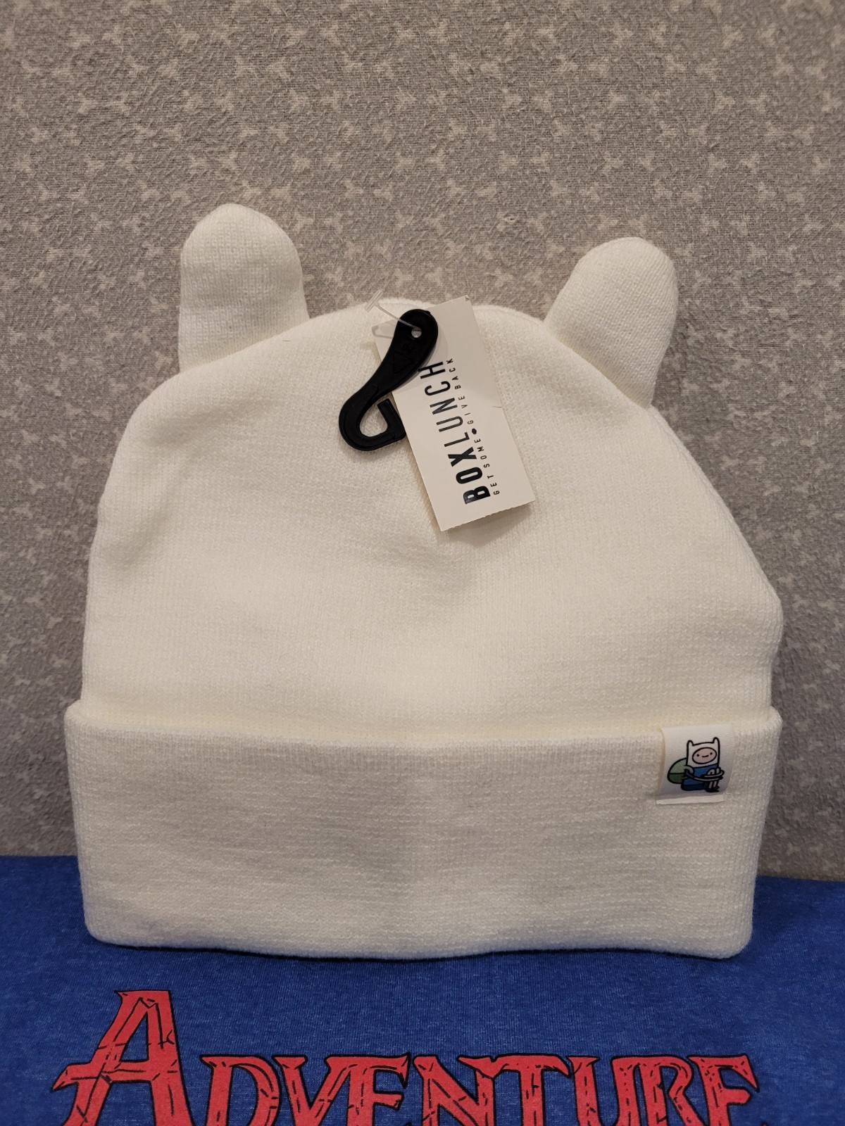 Adventure Time BoxLunch Finn Knit Beanie Hat & Marceline Jake BMO T-Shirt Set L