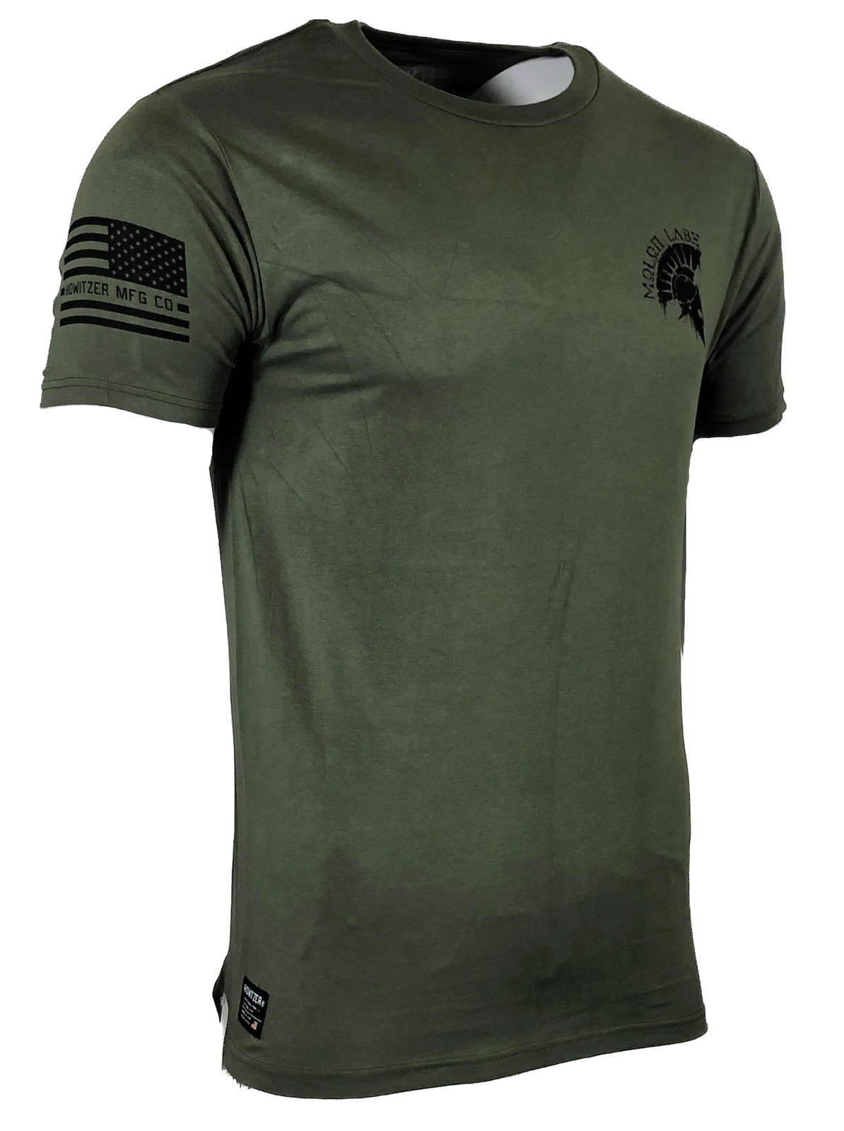 Howitzer Style Men’s T-Shirt MOLON LABE Military Green Grunt S M L XL 2XL 3XL