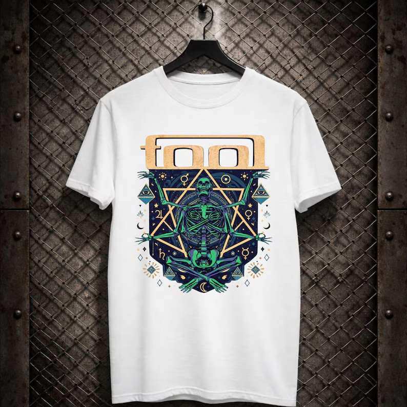 Vintage Tool Band T Shirt, Metal Music Merch T-Shirt