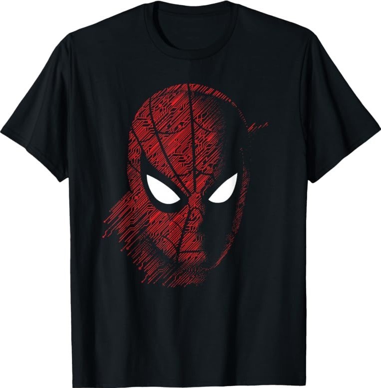 Marvel Spider-Man Far from Home Close Up T-Shirt Small