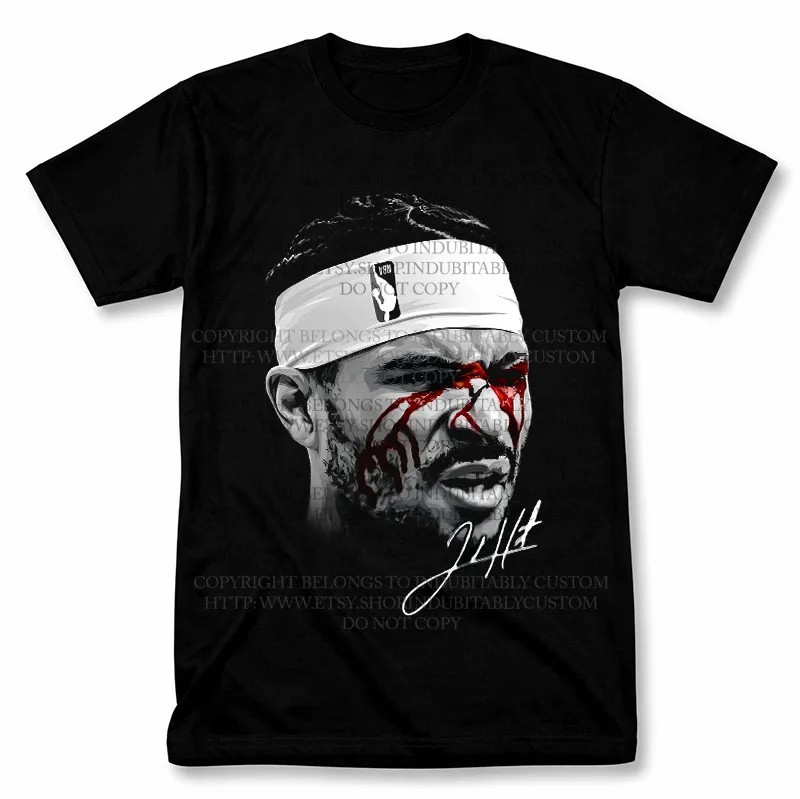 Vintage Basketball Style Tee Bloody Face Knicks Fan Casual Shirt Breathable