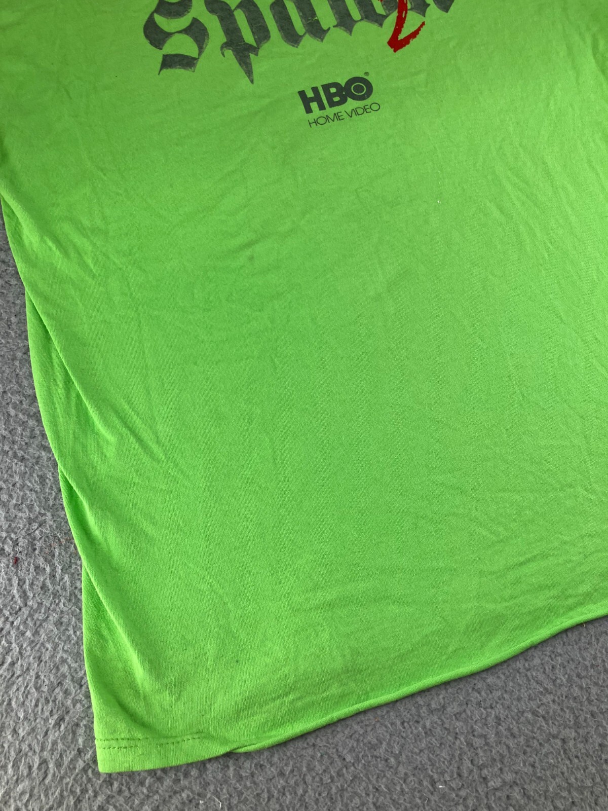 Vintage Spawn 2 Shirt Men XL Green HBO Animated Show Todd McFarlane Comics Movie