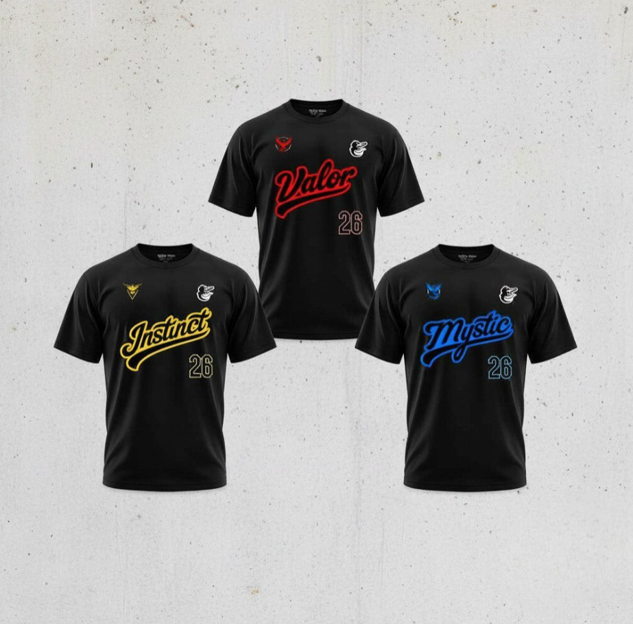 HOT!! 2026 Baltimore Orioles Pokemon GO T shirt Giveaway Pokemon GO Night