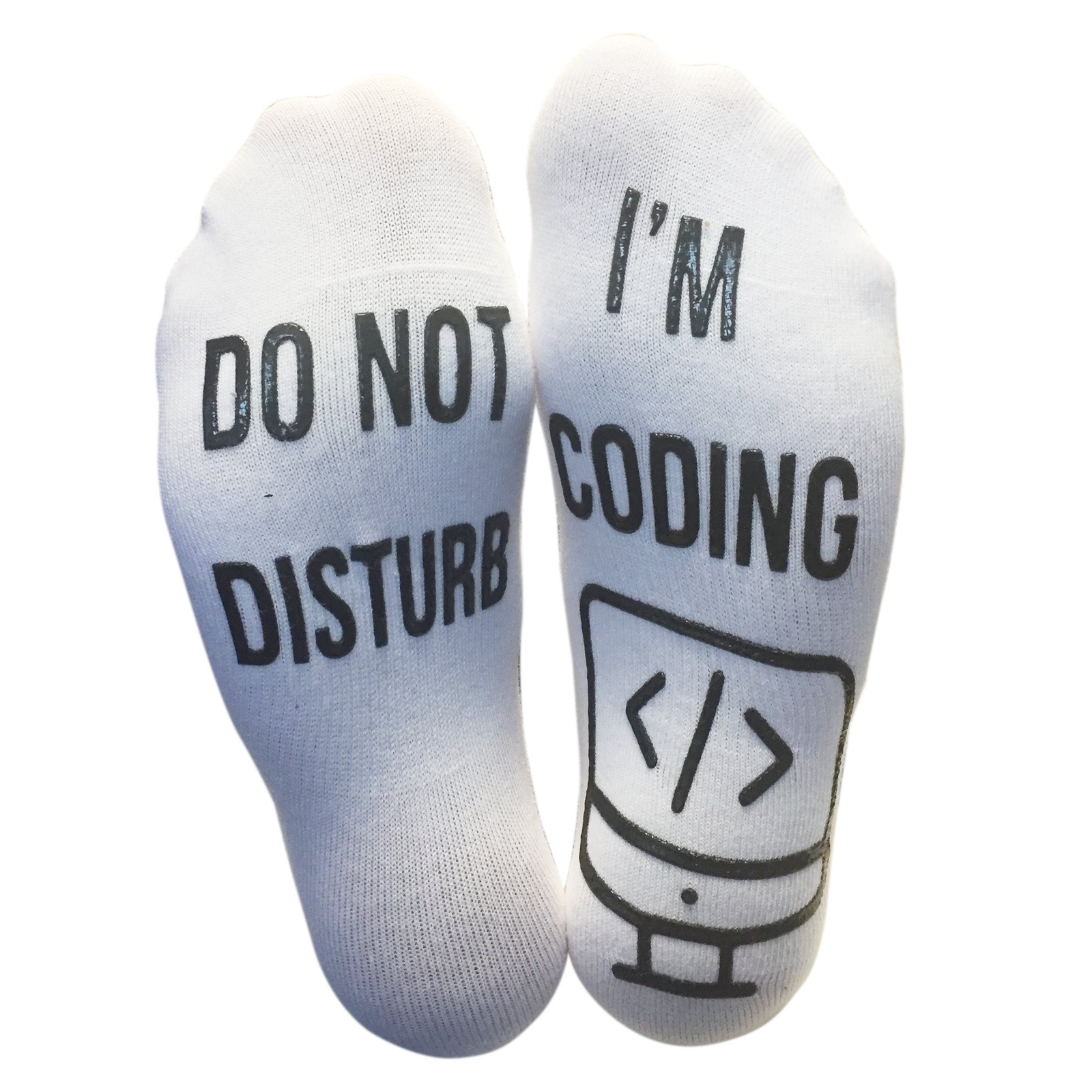Funny Ankle Socks Do Not Disturb I’m Coding Novelty Gift for Programmers