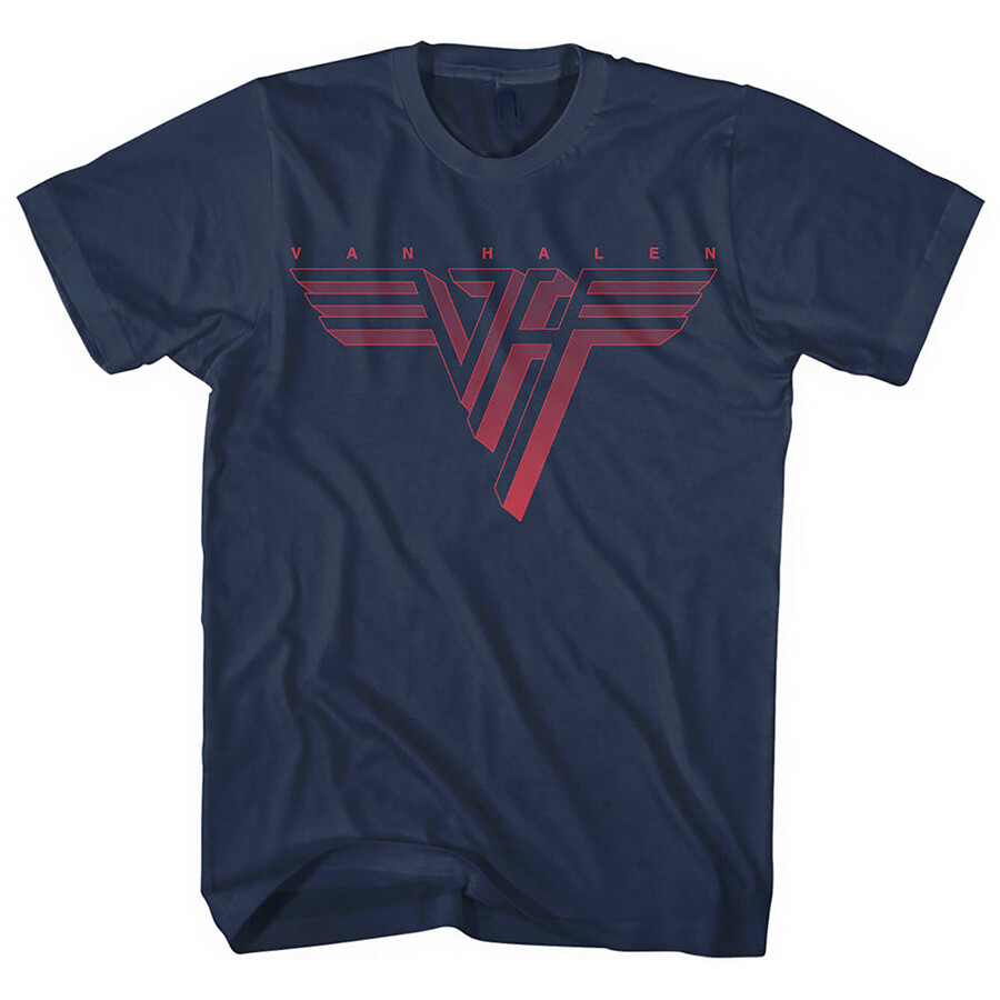 Van Halen – Classic Red Logo – Navy Blue T-shirt