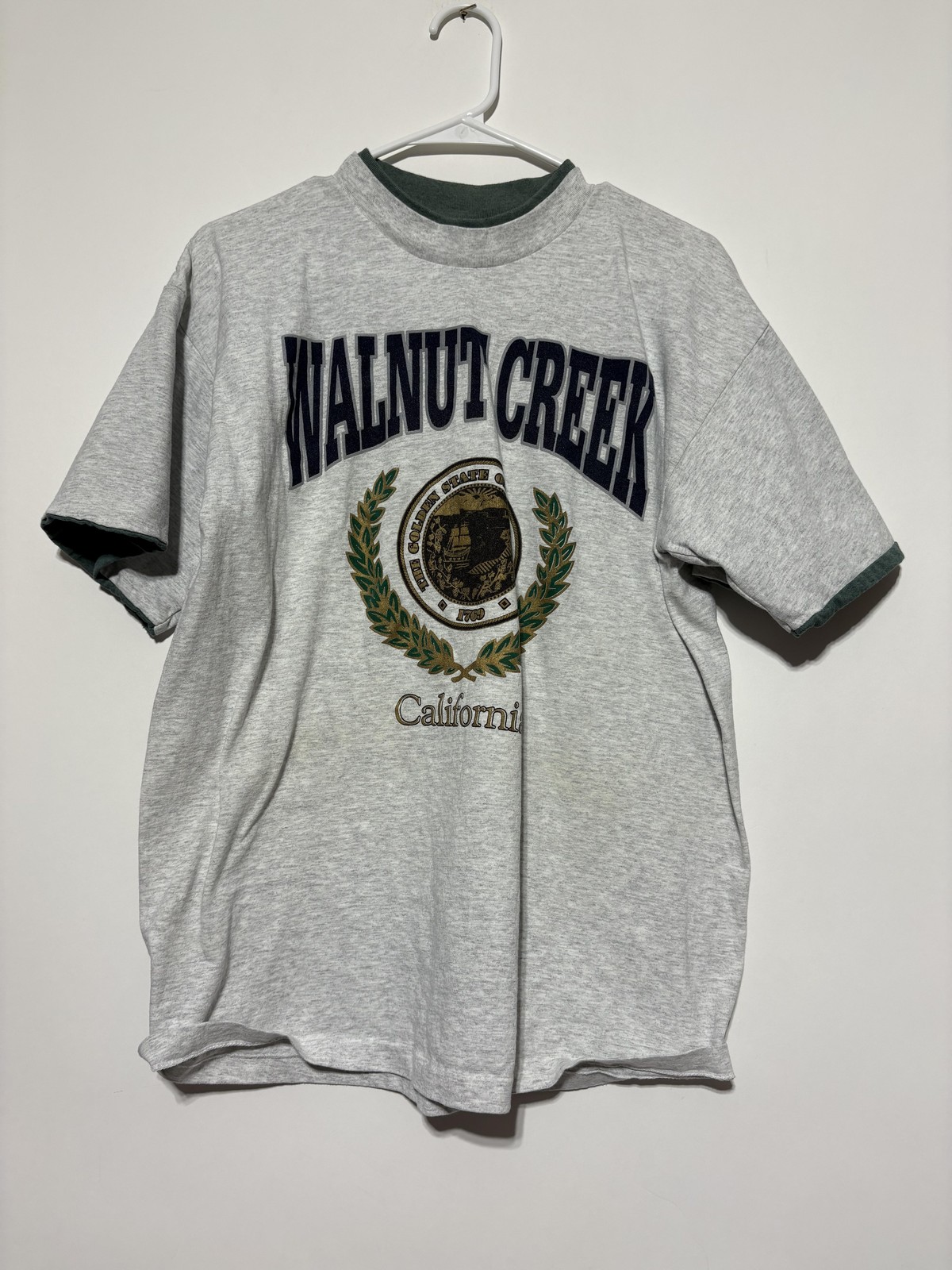 Walnut Creek California Shirt Mens Large Signal Sport Made USA Vintage Shirt