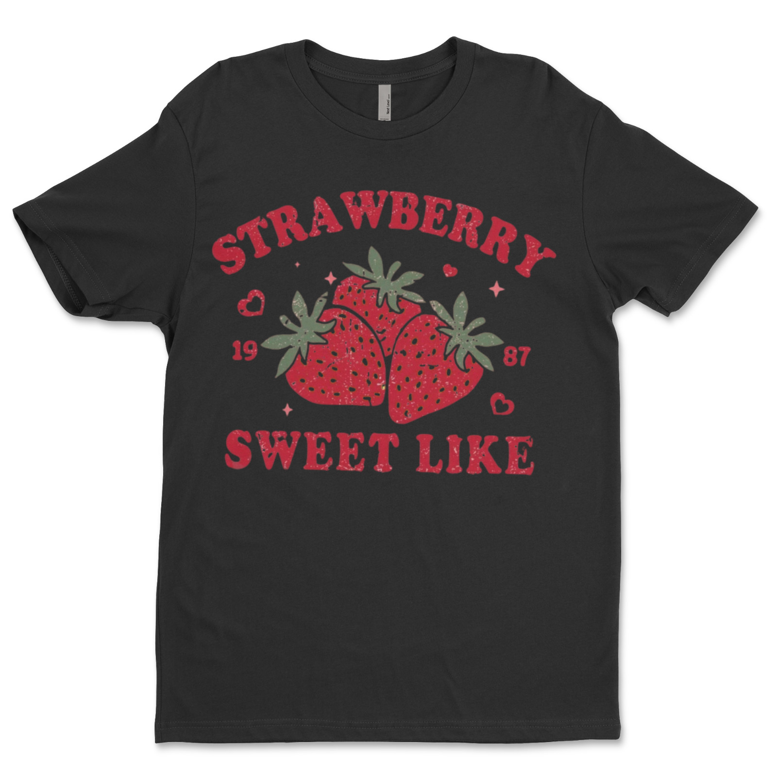 DTF Straberry/ Custom Unisex Soft Style T-Shirts, Next Level- Cotton