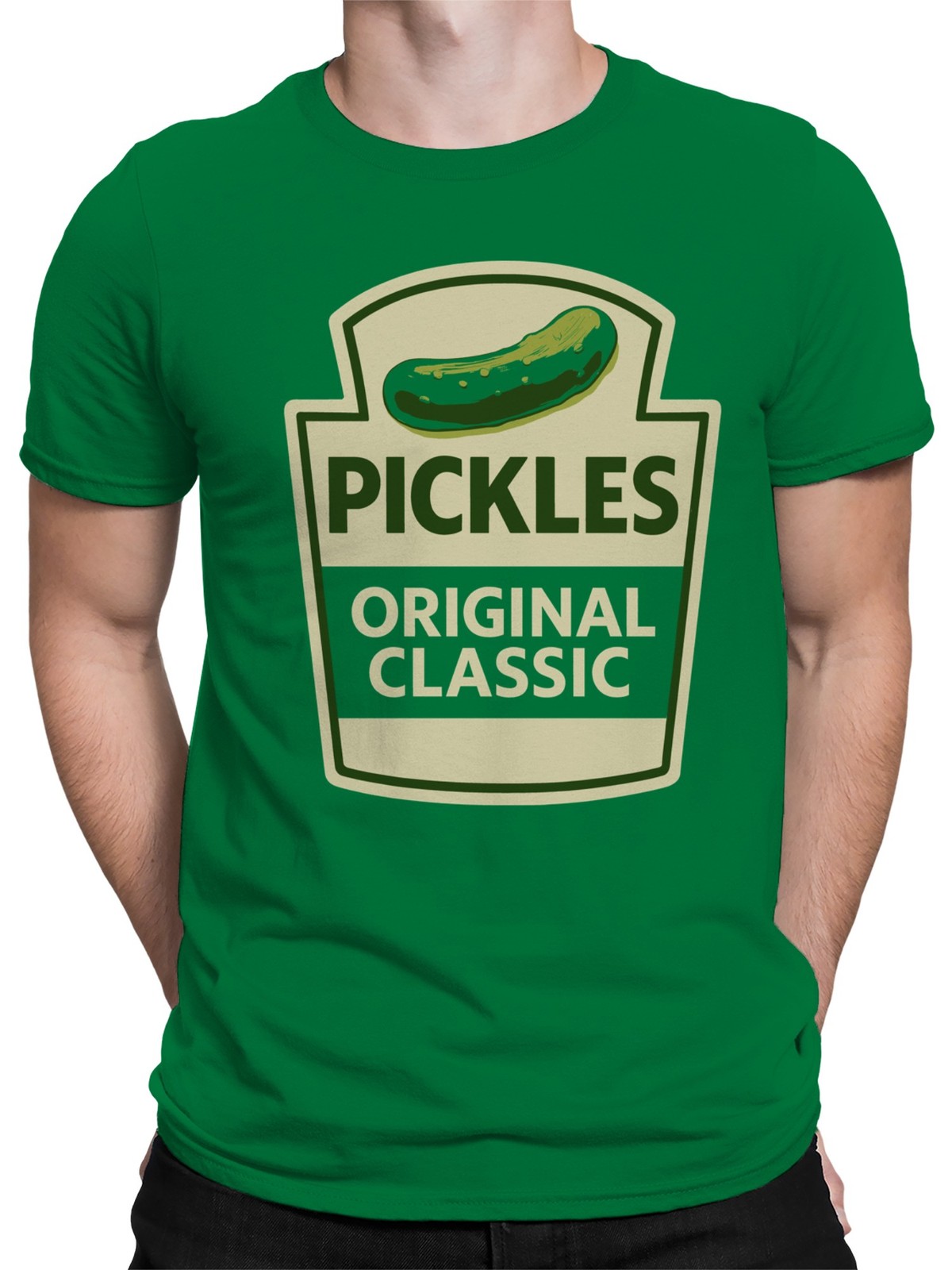 Classic Pickles Design Badge Men’s T-shirt