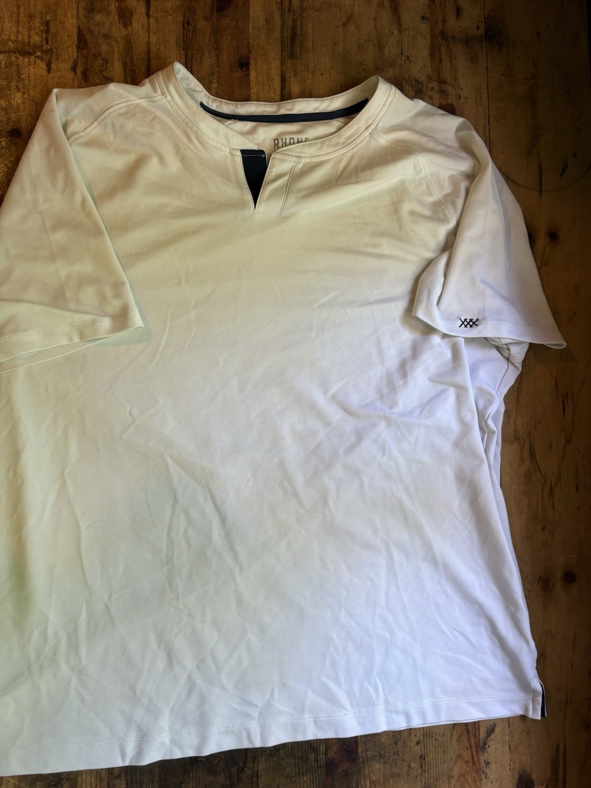 Rhone Men’s Delta Pique Notch Neck Tee T Shirt GoldFusion Anti-Odor Men XL